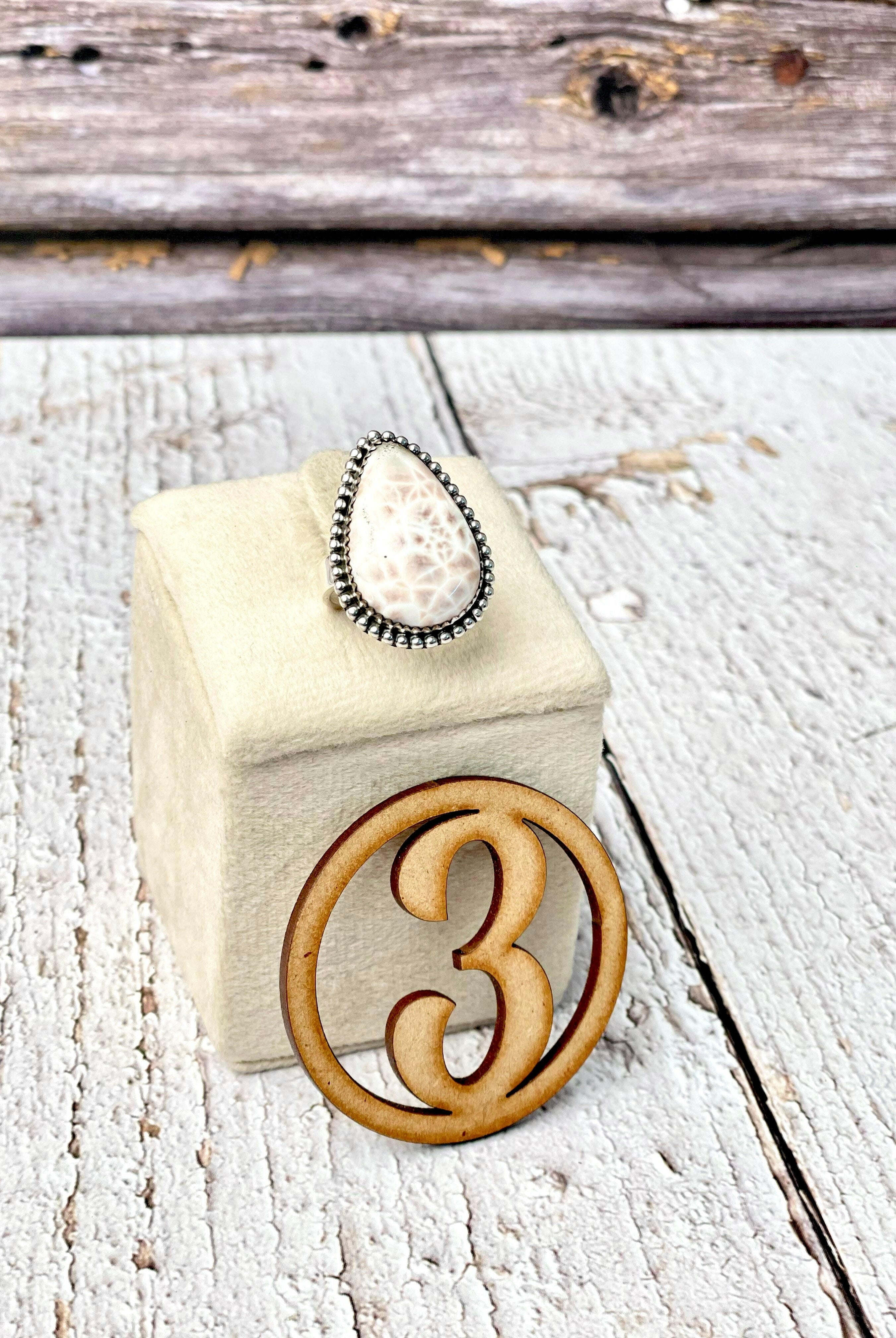 One Of A Kind Pink Larimar Slab Rings-Ring Sizers-Krush Kandy, Women's Online Fashion Boutique Located in Phoenix, Arizona (Scottsdale Area)