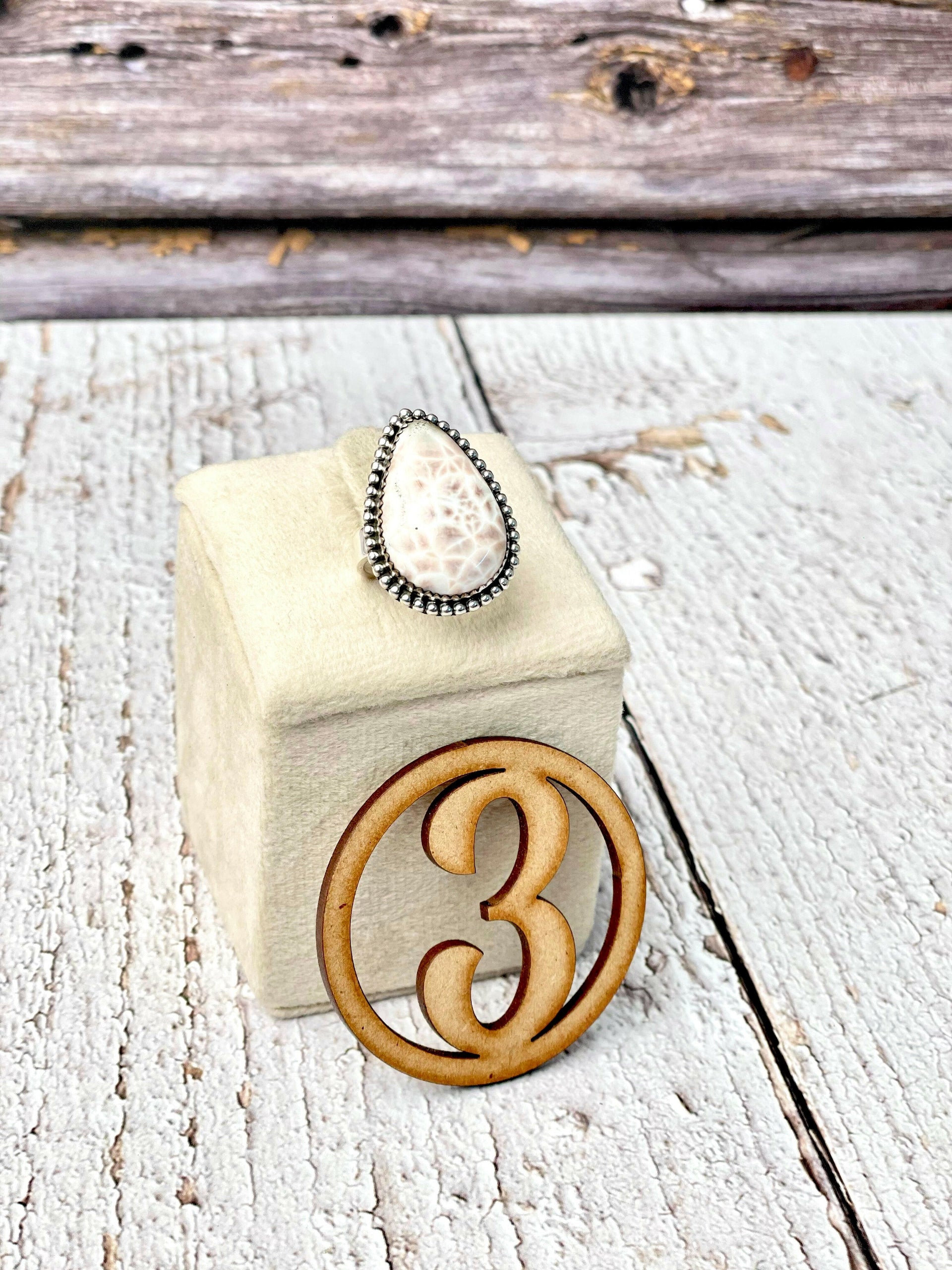 One Of A Kind Pink Larimar Slab Rings-Ring Sizers-Krush Kandy, Women's Online Fashion Boutique Located in Phoenix, Arizona (Scottsdale Area)