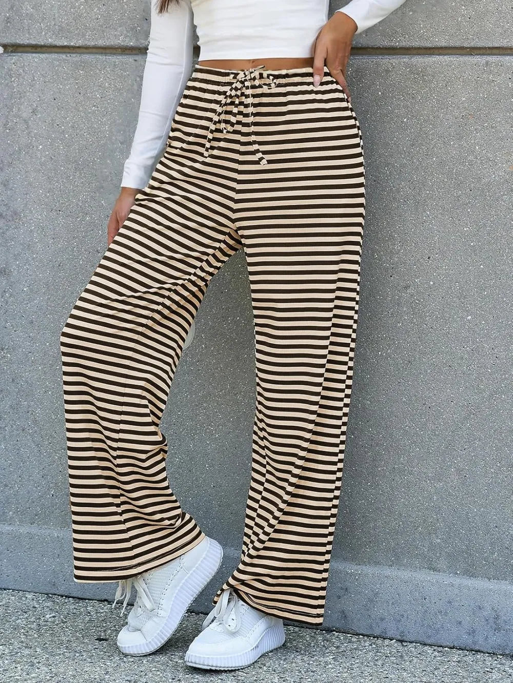 Lovelet Striped Wide Leg Pants-Krush Kandy, Women's Online Fashion Boutique Located in Phoenix, Arizona (Scottsdale Area)