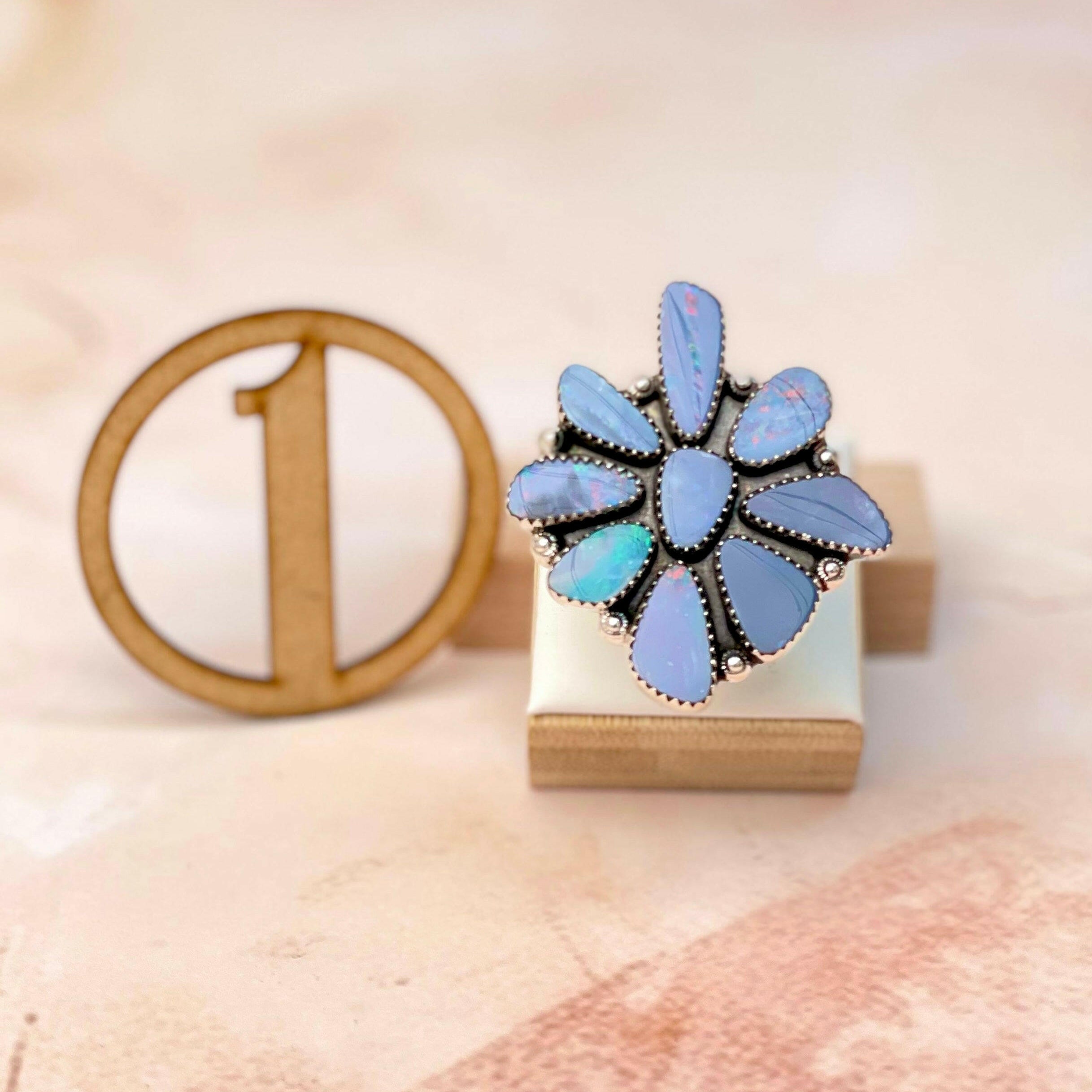 Olivia's Australian Opal Rings-Rings-Krush Kandy, Women's Online Fashion Boutique Located in Phoenix, Arizona (Scottsdale Area)