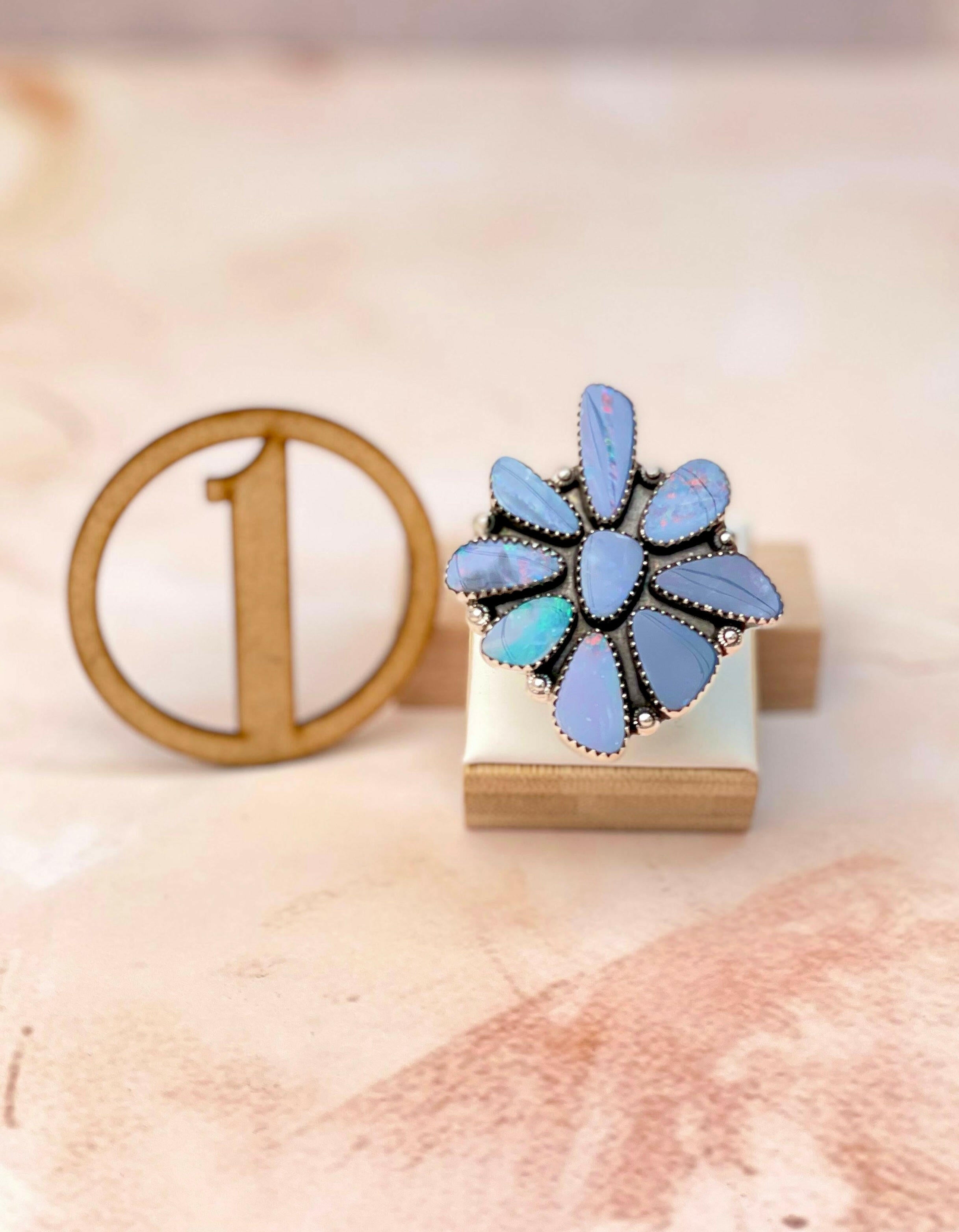 Olivia's Australian Opal Rings-Rings-Krush Kandy, Women's Online Fashion Boutique Located in Phoenix, Arizona (Scottsdale Area)