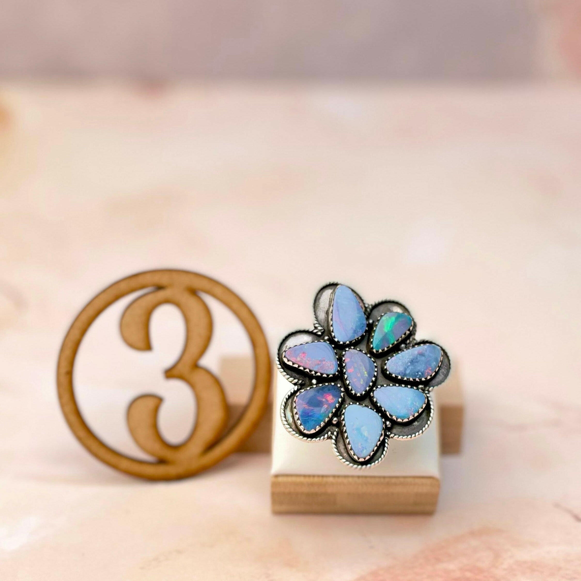Olivia's Australian Opal Rings-Rings-Krush Kandy, Women's Online Fashion Boutique Located in Phoenix, Arizona (Scottsdale Area)