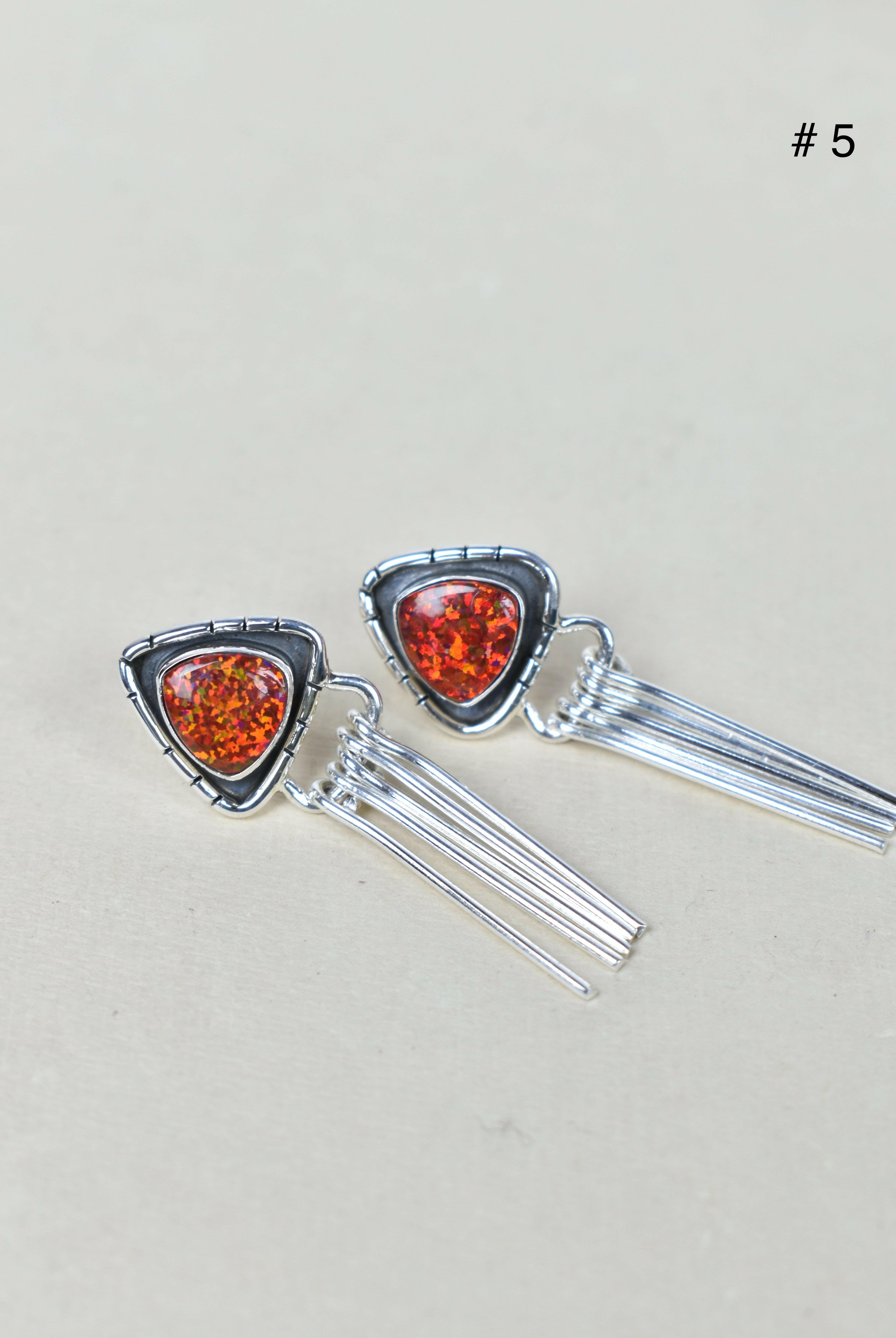 Solo Stone Sterling Cascade Earrings-Drop Earrings-Krush Kandy, Women's Online Fashion Boutique Located in Phoenix, Arizona (Scottsdale Area)