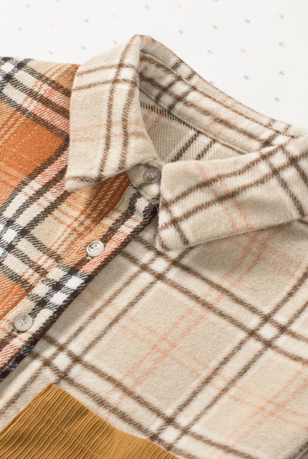 Patchwork Plaid Button Down-Tops-Krush Kandy, Women's Online Fashion Boutique Located in Phoenix, Arizona (Scottsdale Area)
