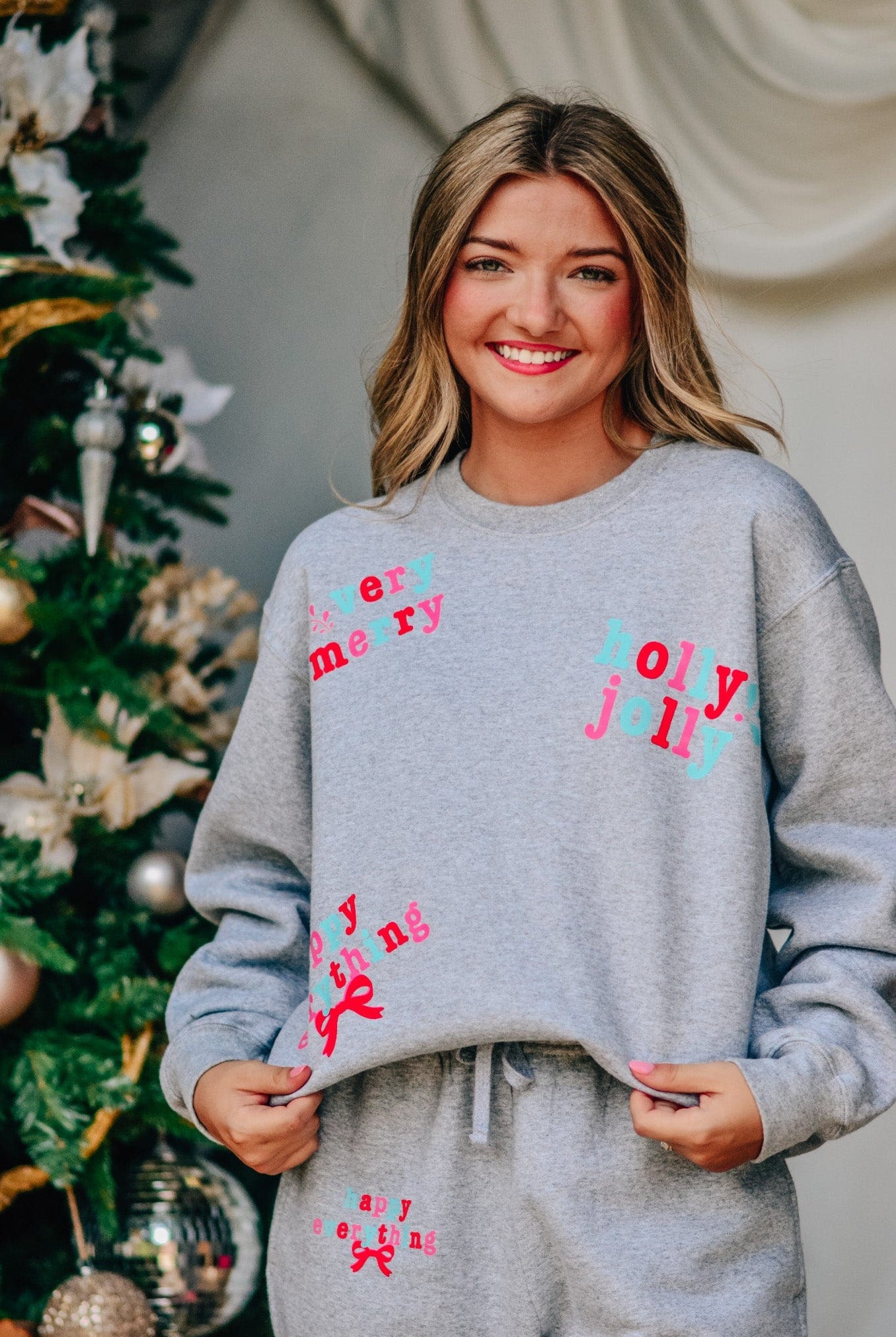 Holly Merry Everything Sweatshirt-Krush Kandy, Women's Online Fashion Boutique Located in Phoenix, Arizona (Scottsdale Area)