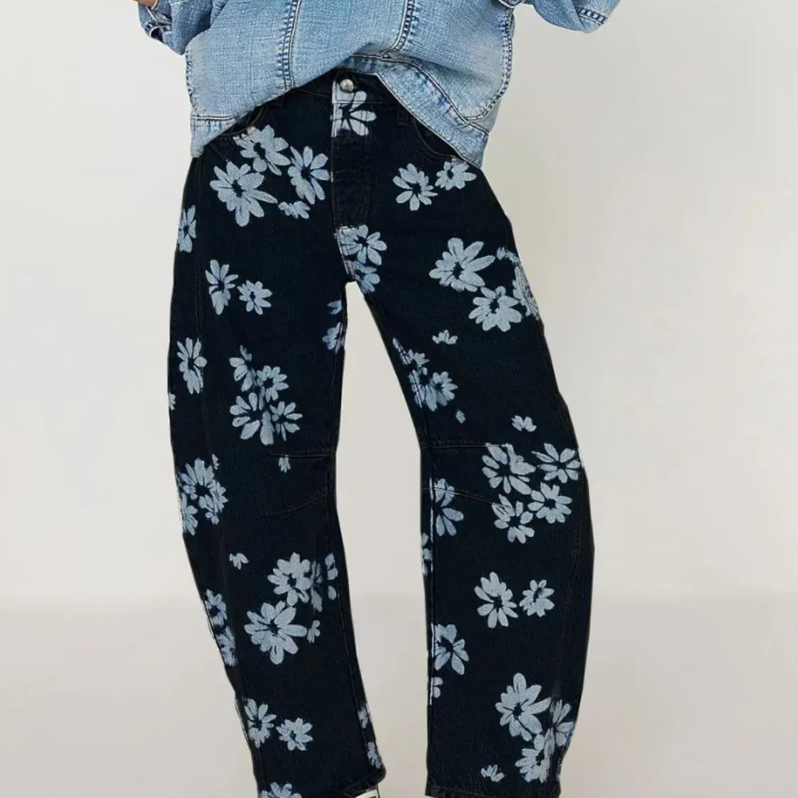 Printed Wide Leg Jeans-Denim-Krush Kandy, Women's Online Fashion Boutique Located in Phoenix, Arizona (Scottsdale Area)