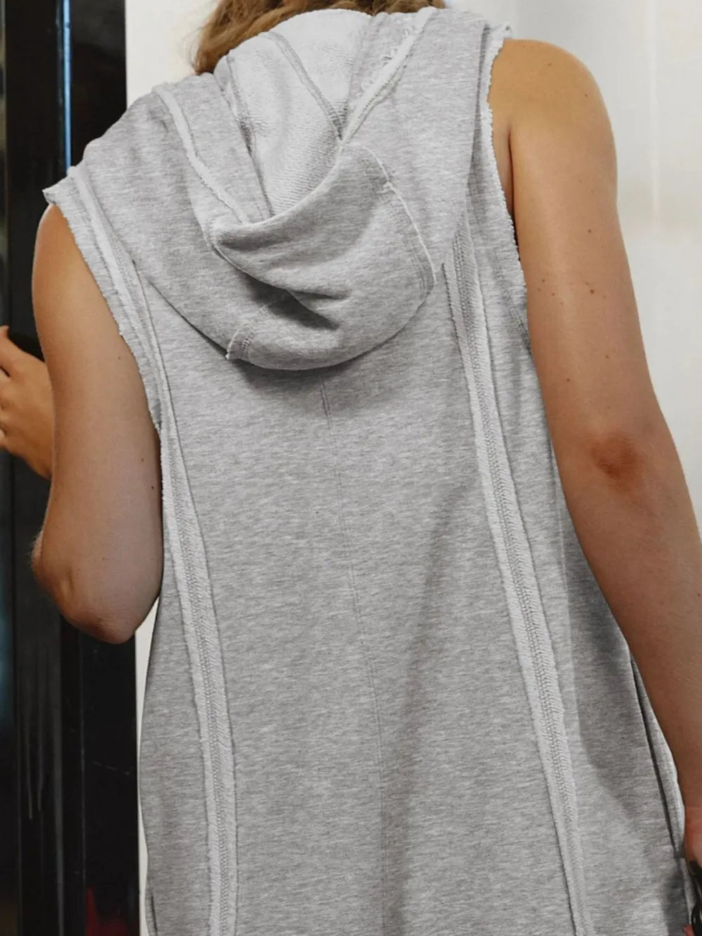 Half Zipped Hooded Sleeveless Romper-Krush Kandy, Women's Online Fashion Boutique Located in Phoenix, Arizona (Scottsdale Area)