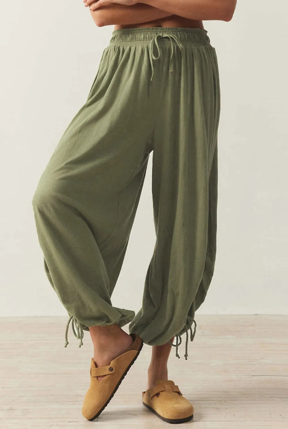Drawstring Ruched Pants-Krush Kandy, Women's Online Fashion Boutique Located in Phoenix, Arizona (Scottsdale Area)