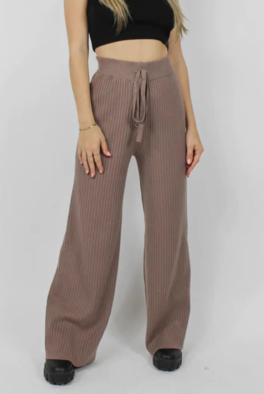 Ribbed Wide Leg Sweater Pants-pants-Krush Kandy, Women's Online Fashion Boutique Located in Phoenix, Arizona (Scottsdale Area)