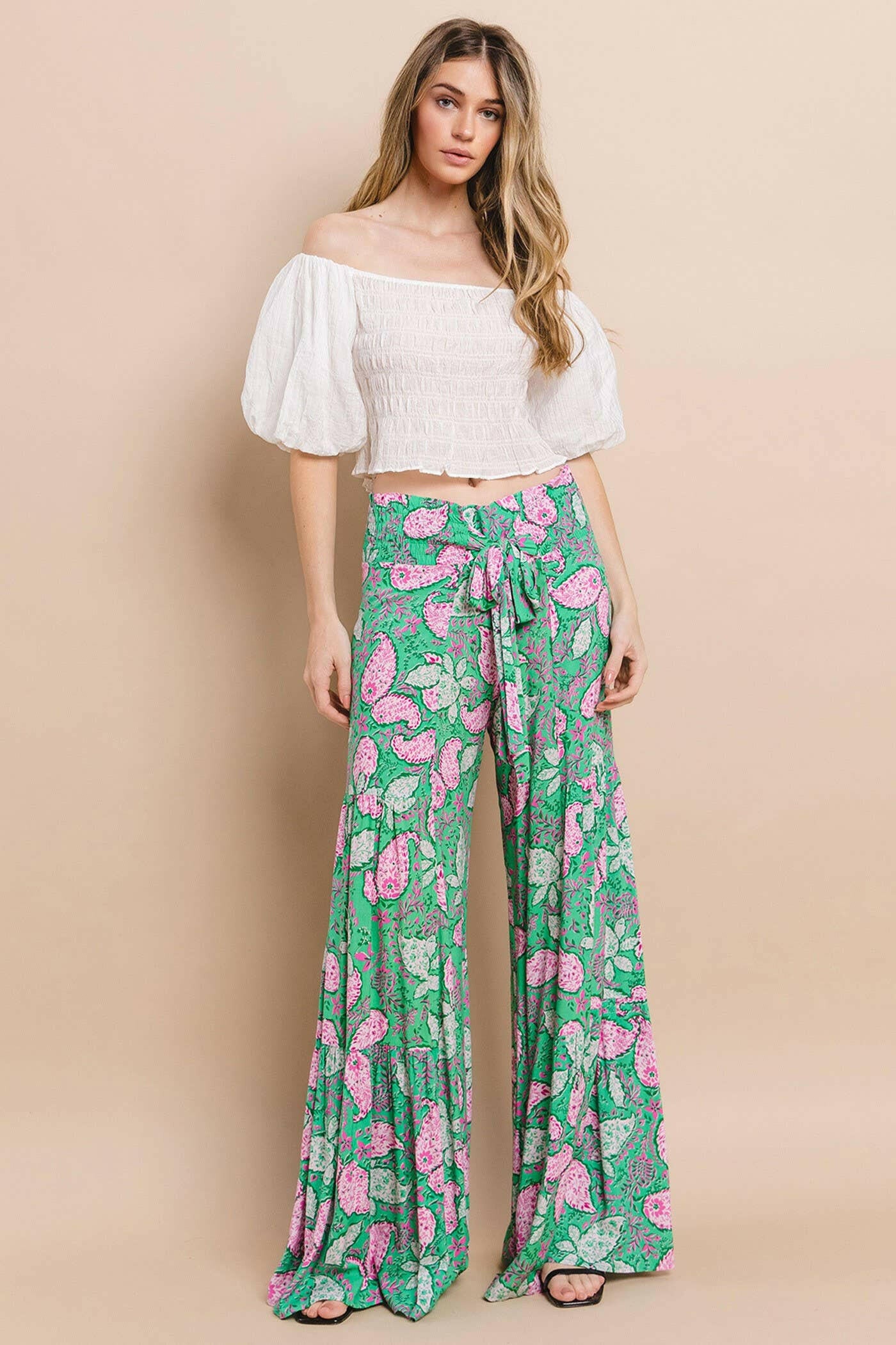 Sassy in Saffron Palazzo Pants-Pants-Krush Kandy, Women's Online Fashion Boutique Located in Phoenix, Arizona (Scottsdale Area)