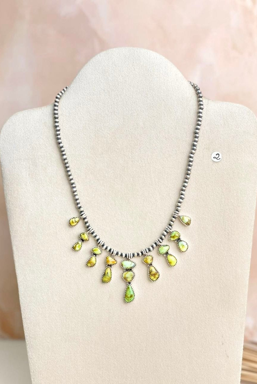 Desert Pearl Stone Drop Necklaces-Necklaces-Krush Kandy, Women's Online Fashion Boutique Located in Phoenix, Arizona (Scottsdale Area)
