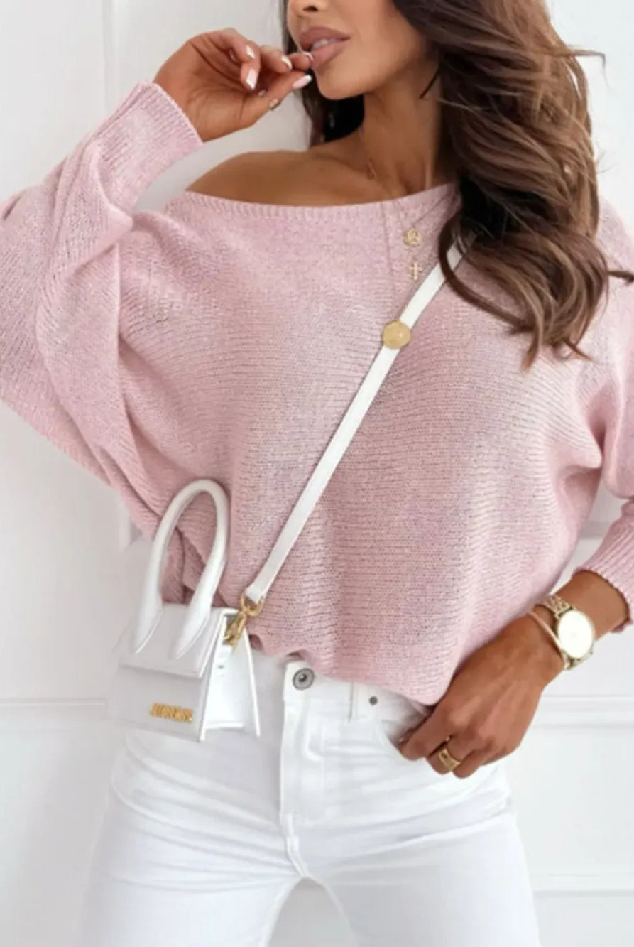 Bow Back Boat Neck Batwing Sleeve Sweater-Krush Kandy, Women's Online Fashion Boutique Located in Phoenix, Arizona (Scottsdale Area)