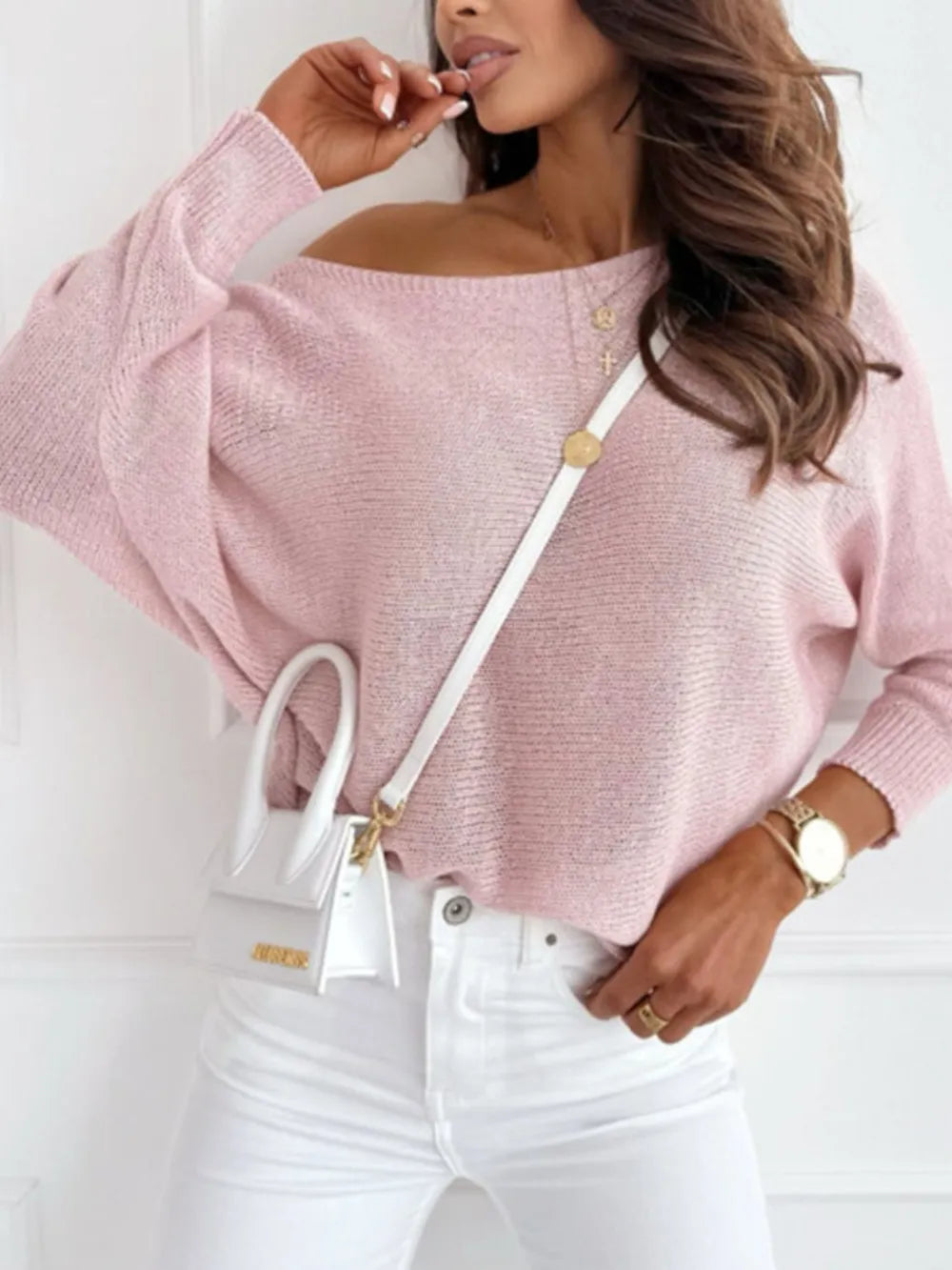 Bow Back Boat Neck Batwing Sleeve Sweater-Krush Kandy, Women's Online Fashion Boutique Located in Phoenix, Arizona (Scottsdale Area)
