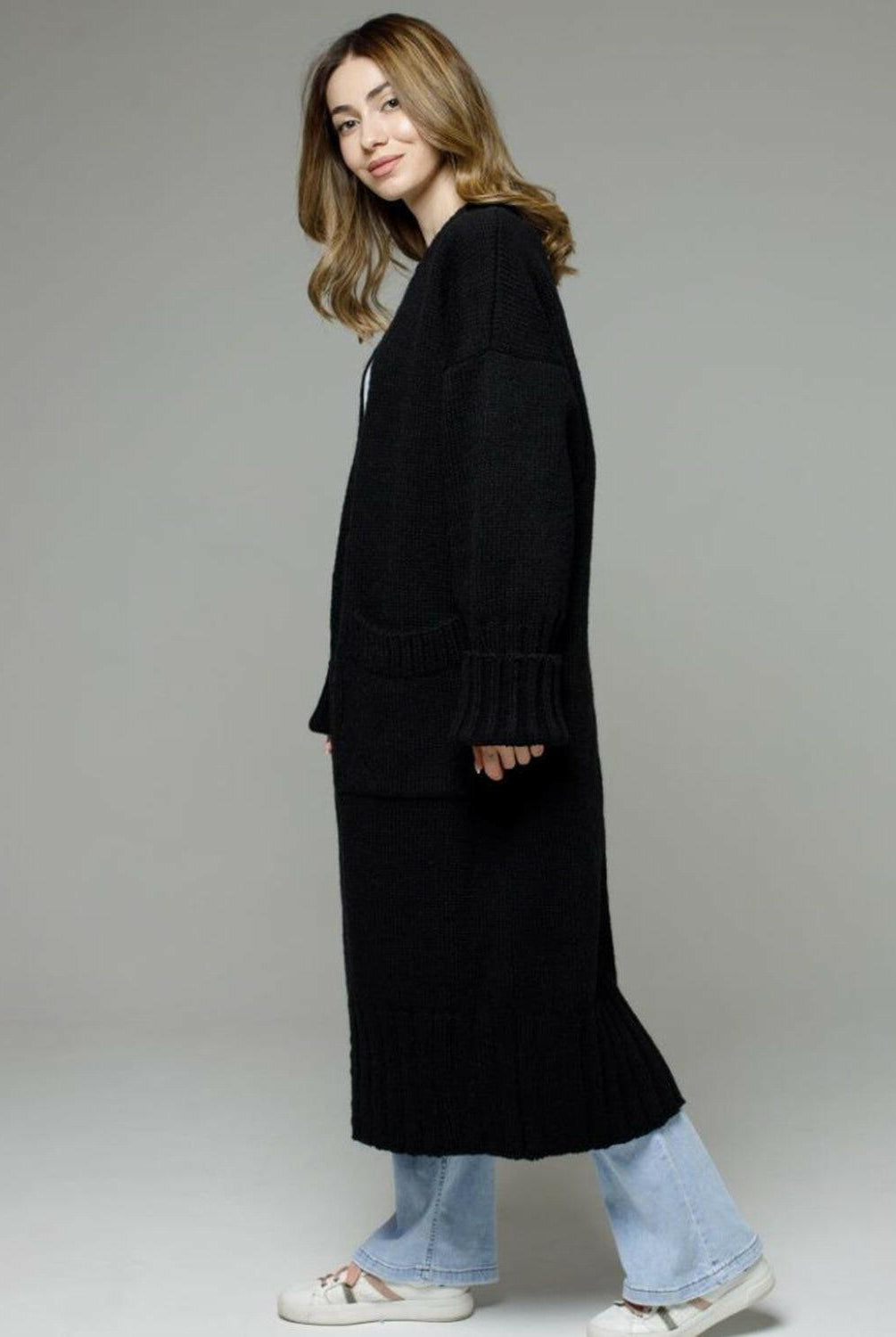 Pocketed Open Front Dropped Shoulder Cardigan-Krush Kandy, Women's Online Fashion Boutique Located in Phoenix, Arizona (Scottsdale Area)