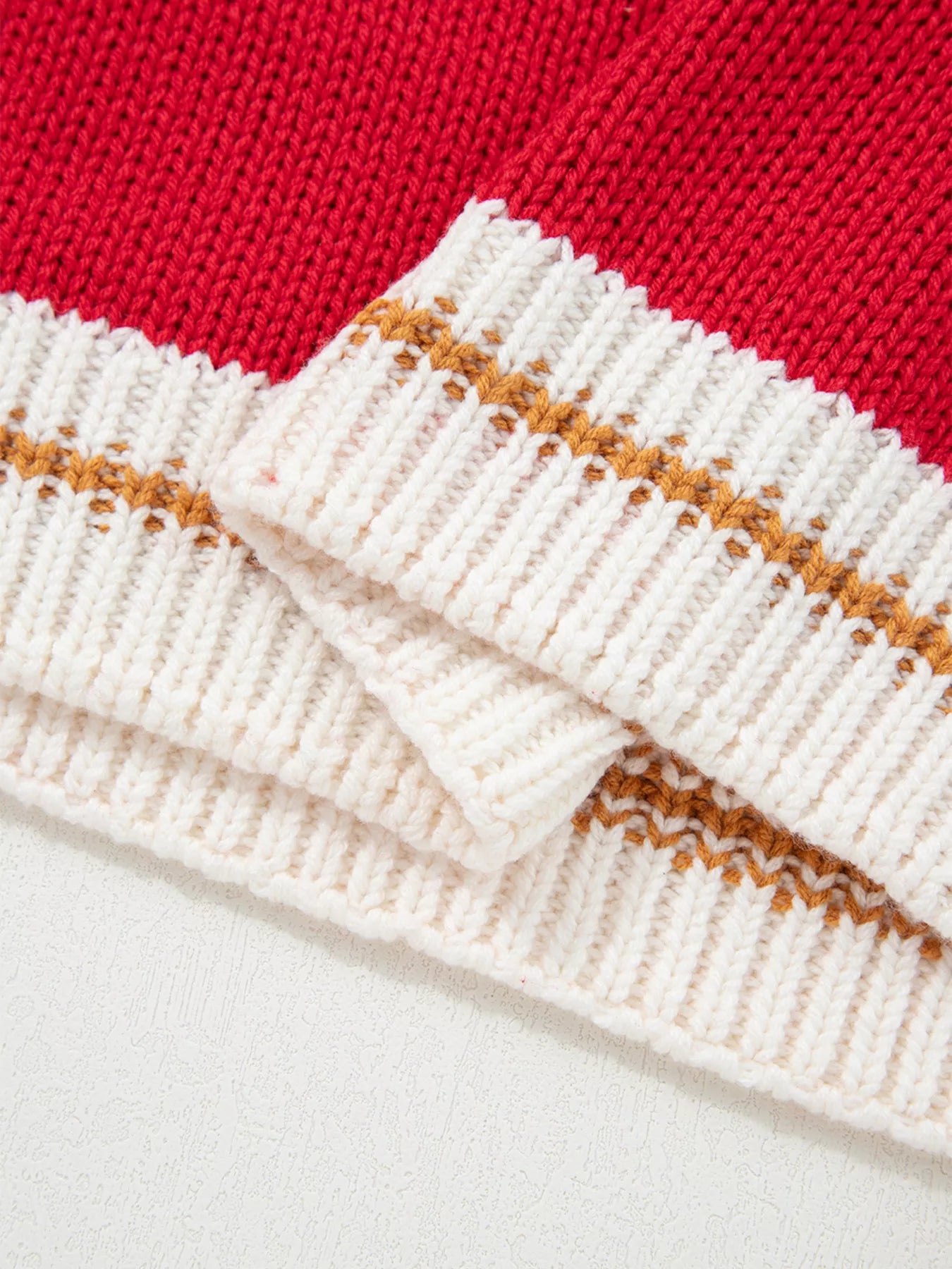 MERRY Contrast Edge Drop Shoulder Christmas Sweater-Krush Kandy, Women's Online Fashion Boutique Located in Phoenix, Arizona (Scottsdale Area)