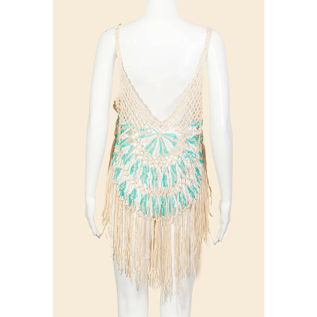 Floral Net Fringe Cover Up-Tops-Krush Kandy, Women's Online Fashion Boutique Located in Phoenix, Arizona (Scottsdale Area)