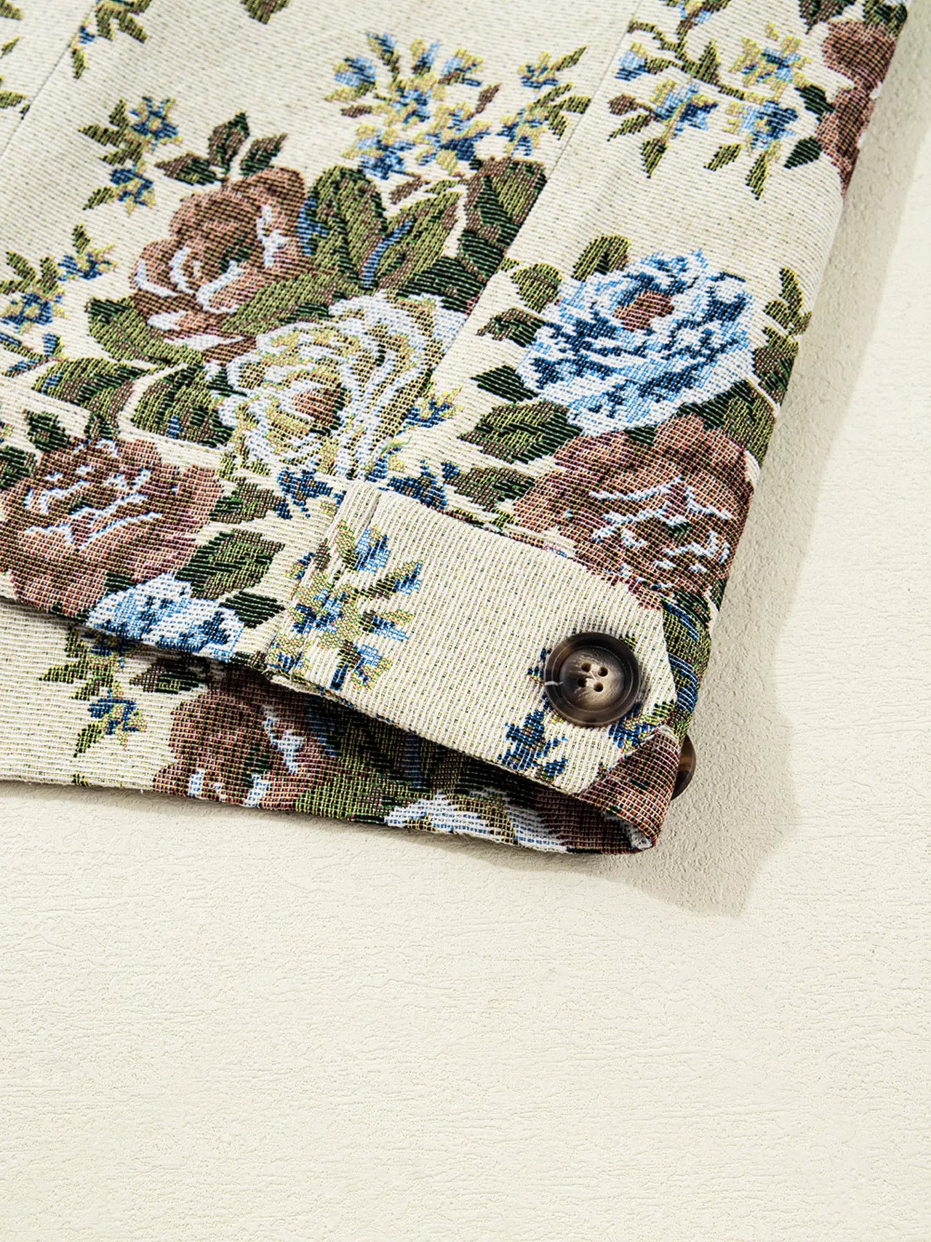 Floral Print Zip Up Contrast Collared Jacket-Jacket-Krush Kandy, Women's Online Fashion Boutique Located in Phoenix, Arizona (Scottsdale Area)