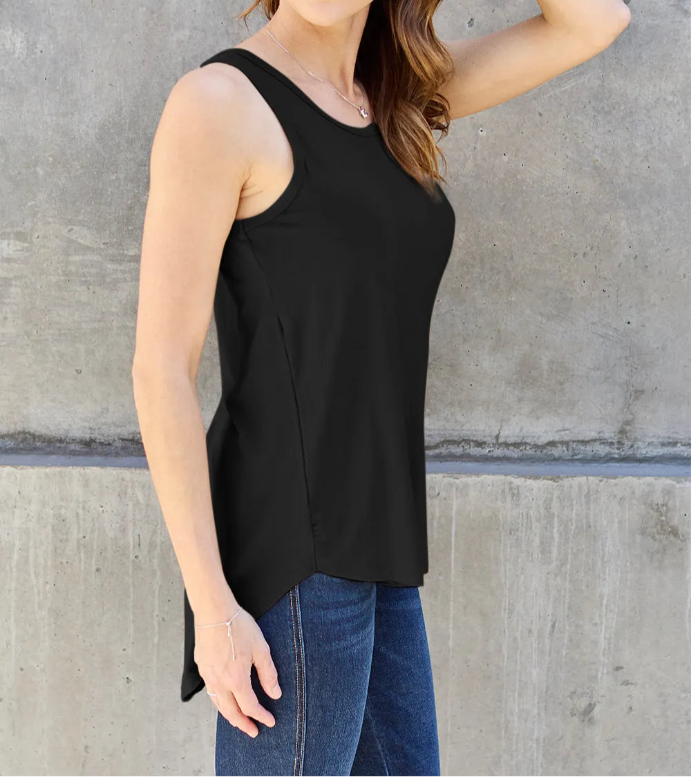Basic Bae Full Size Round Neck Curved Hem Tank-Tops-Krush Kandy, Women's Online Fashion Boutique Located in Phoenix, Arizona (Scottsdale Area)