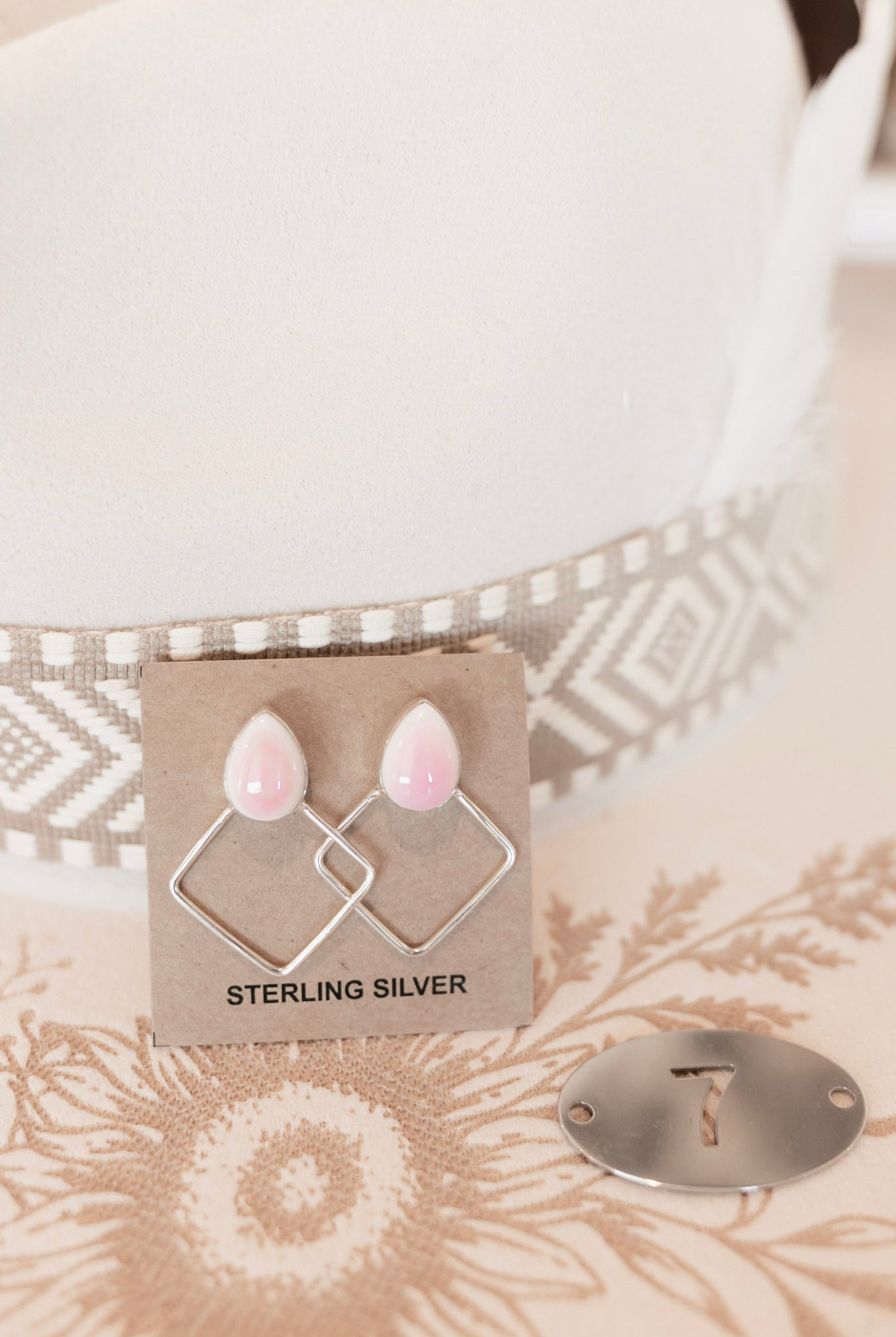 Stand Out Geometric Stone Earrings-Earrings-Krush Kandy, Women's Online Fashion Boutique Located in Phoenix, Arizona (Scottsdale Area)