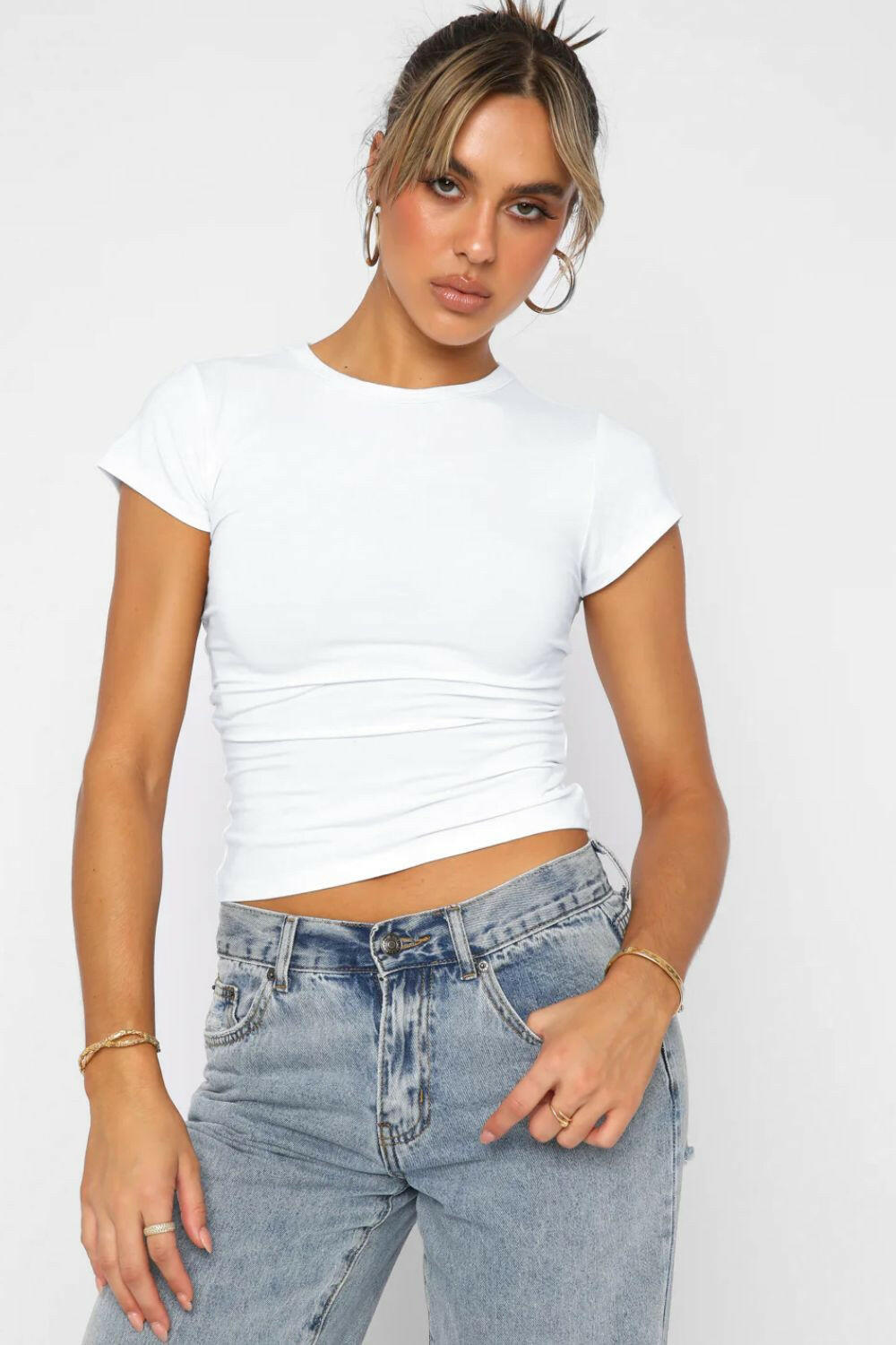 Crewneck Short Sleeve Tee-Krush Kandy, Women's Online Fashion Boutique Located in Phoenix, Arizona (Scottsdale Area)