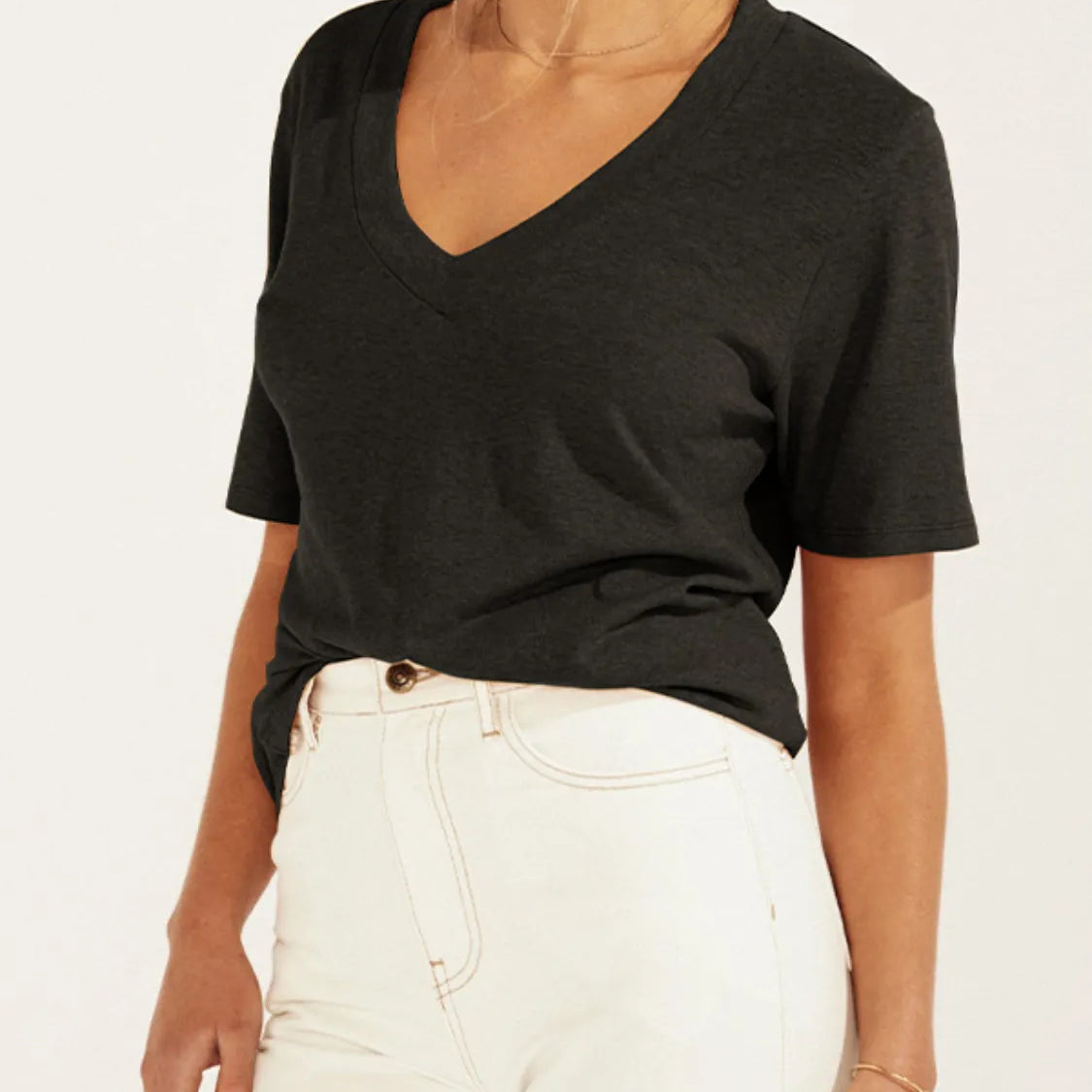 Essential V-Neck Basic Tee-Krush Kandy, Women's Online Fashion Boutique Located in Phoenix, Arizona (Scottsdale Area)