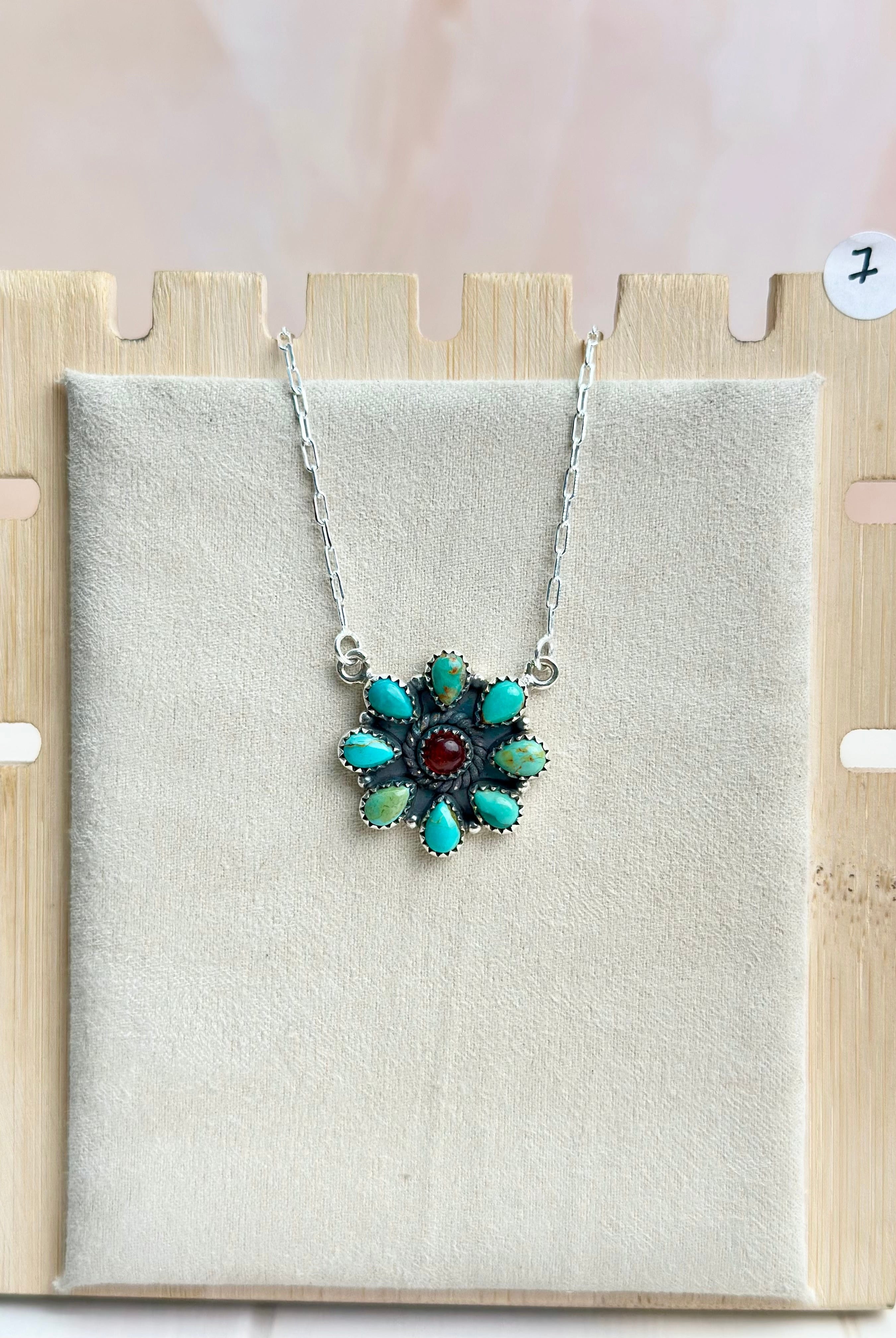 Amber, Turquoise & Crystal Necklaces-Necklaces-Krush Kandy, Women's Online Fashion Boutique Located in Phoenix, Arizona (Scottsdale Area)
