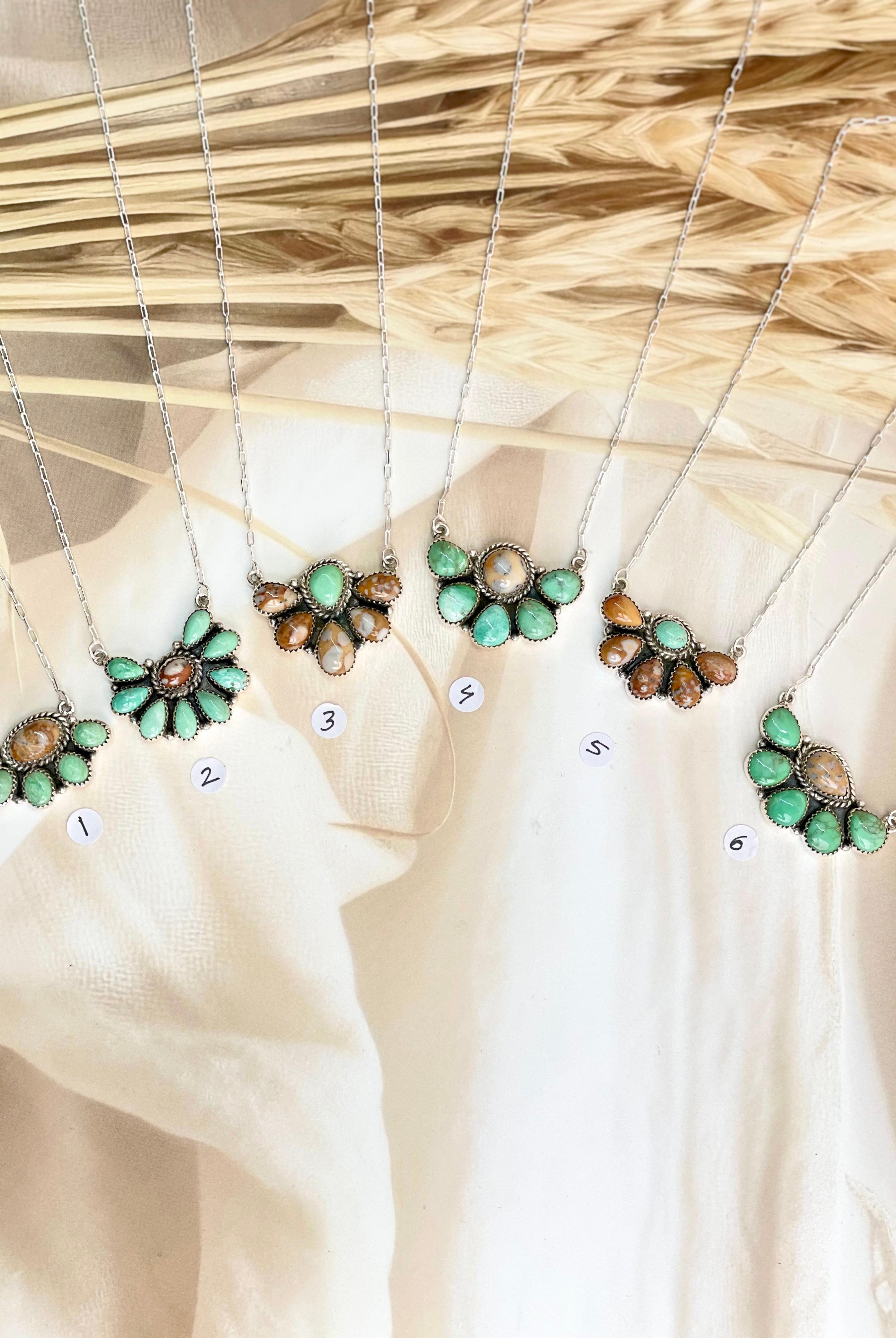 Varascite & Deer Fawn Necklace no7-Necklaces-Krush Kandy, Women's Online Fashion Boutique Located in Phoenix, Arizona (Scottsdale Area)