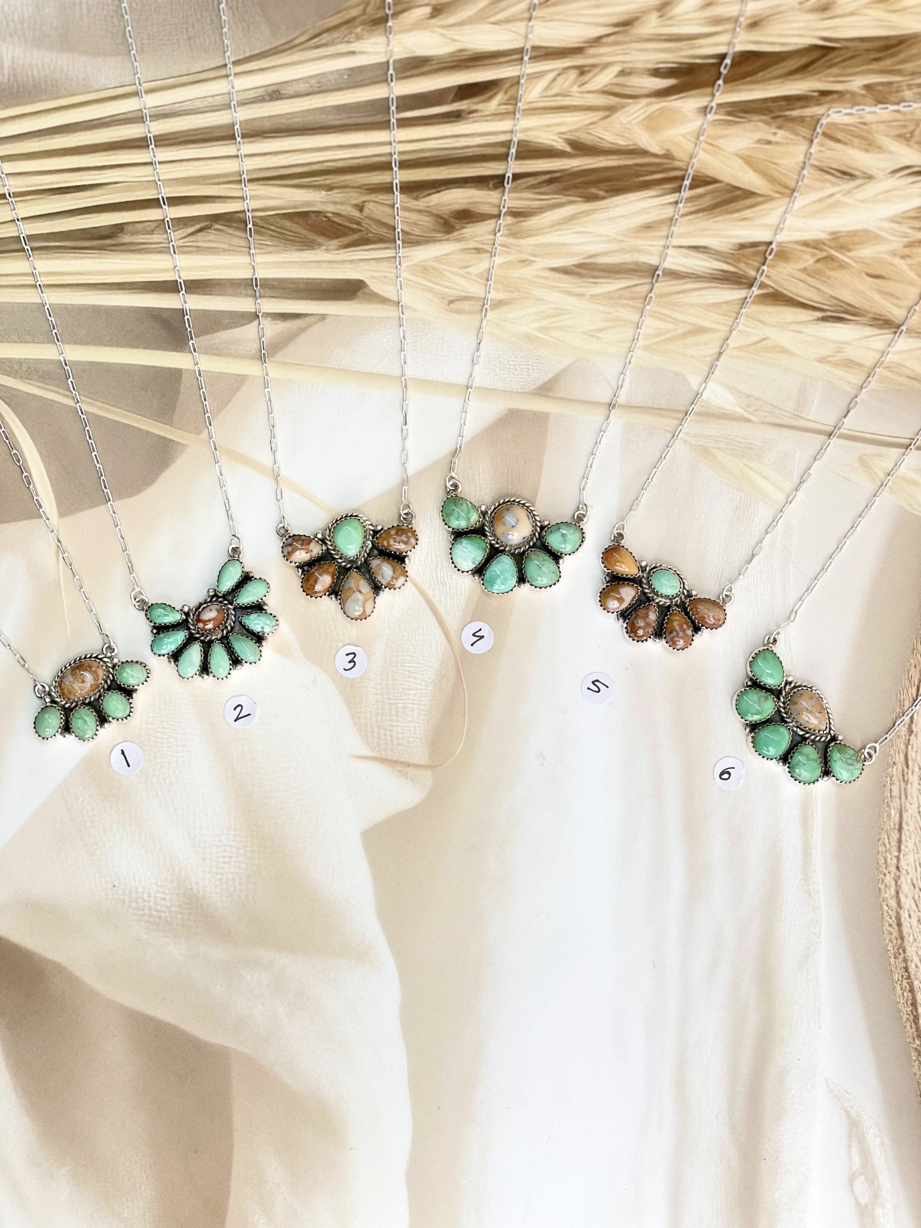 Varascite & Deer Fawn Necklace no7-Necklaces-Krush Kandy, Women's Online Fashion Boutique Located in Phoenix, Arizona (Scottsdale Area)