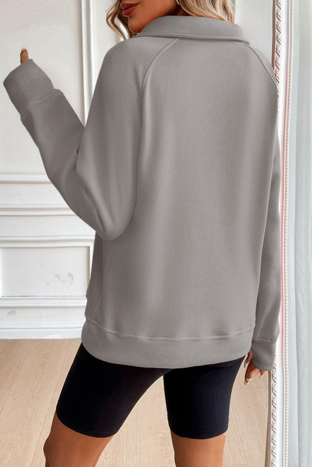 Ivy Lane Half Zip Raglan Sleeve Sweatshirt-Krush Kandy, Women's Online Fashion Boutique Located in Phoenix, Arizona (Scottsdale Area)