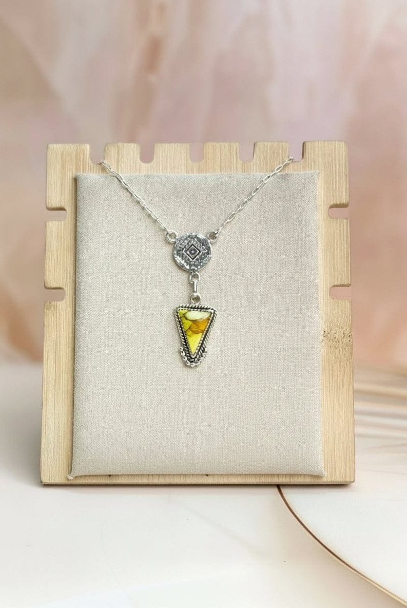 Aztec Triad Multi Stone Necklace-Necklaces-Krush Kandy, Women's Online Fashion Boutique Located in Phoenix, Arizona (Scottsdale Area)