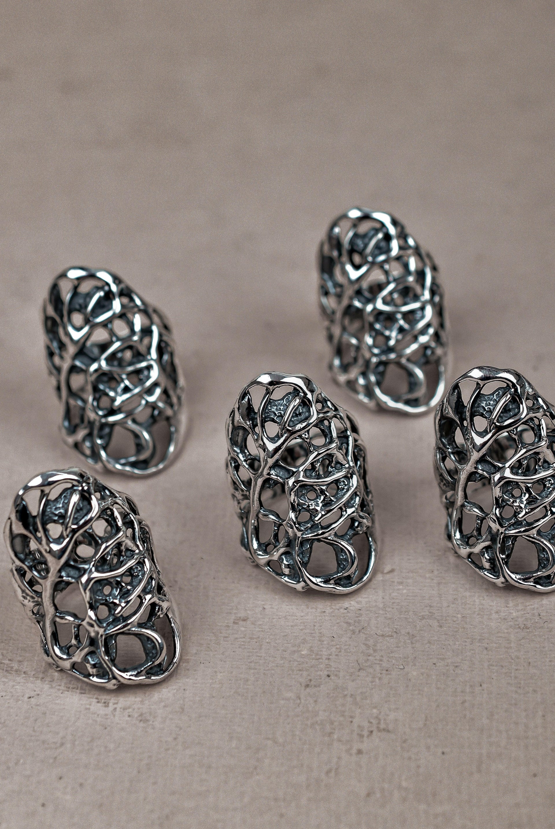 Sterling Silver Coral Reef Ring-Wrap Rings-Krush Kandy, Women's Online Fashion Boutique Located in Phoenix, Arizona (Scottsdale Area)