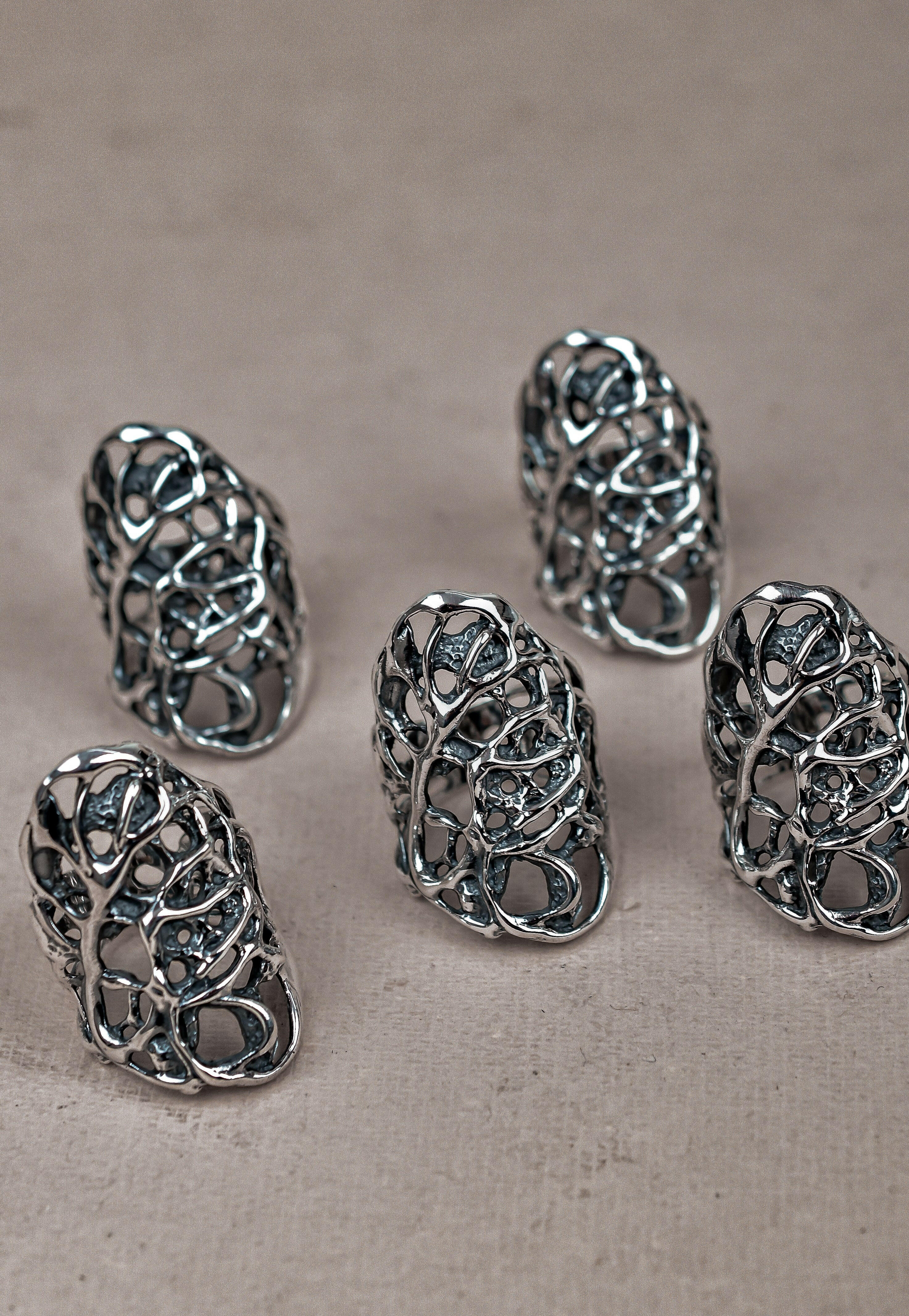 Sterling Silver Coral Reef Ring-Wrap Rings-Krush Kandy, Women's Online Fashion Boutique Located in Phoenix, Arizona (Scottsdale Area)