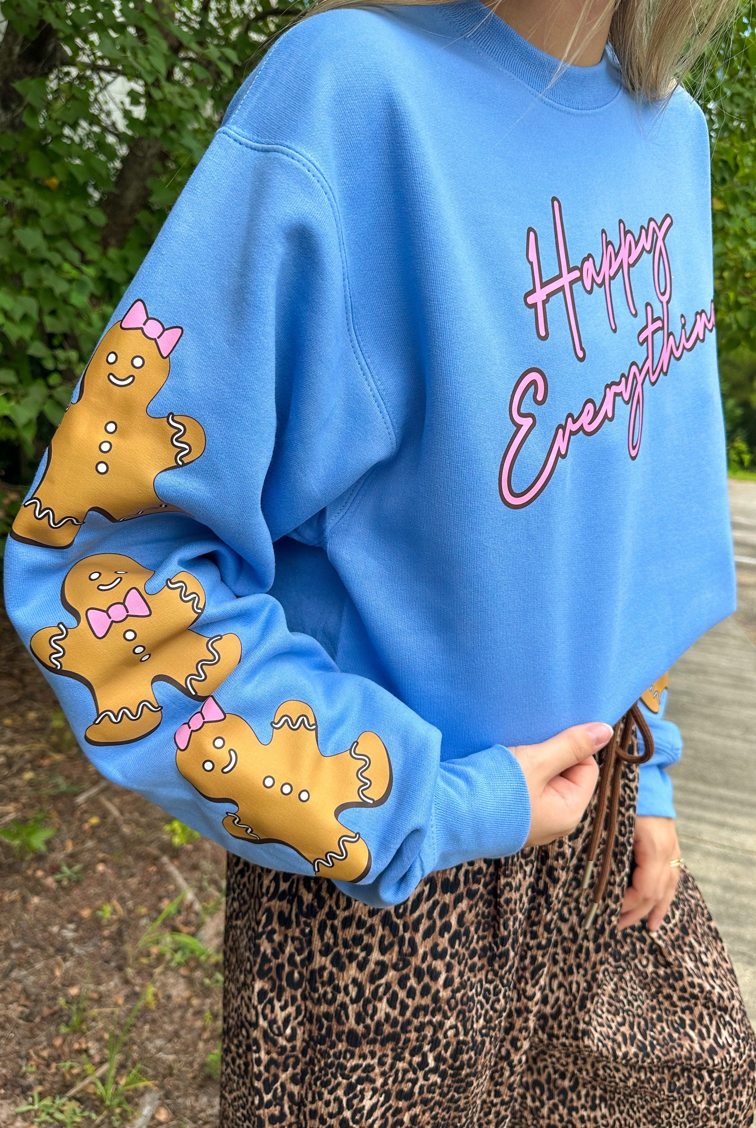 Happy Everything Gingerbread Sweatshirt-Krush Kandy, Women's Online Fashion Boutique Located in Phoenix, Arizona (Scottsdale Area)