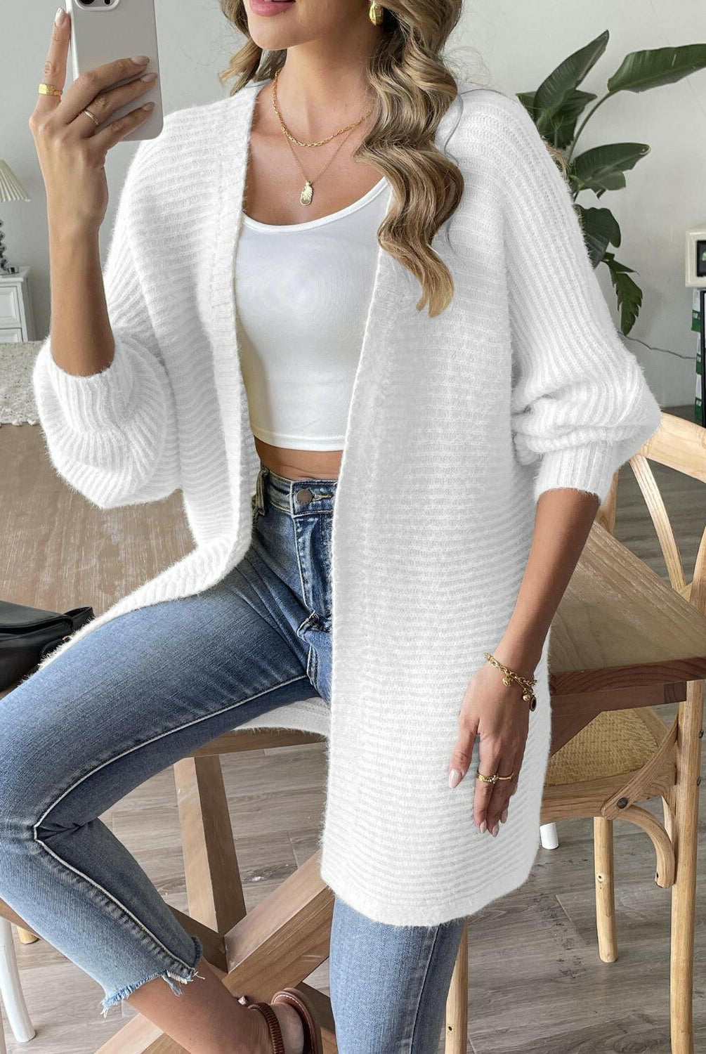 Open Front Long Sleeve Cardigan-Krush Kandy, Women's Online Fashion Boutique Located in Phoenix, Arizona (Scottsdale Area)