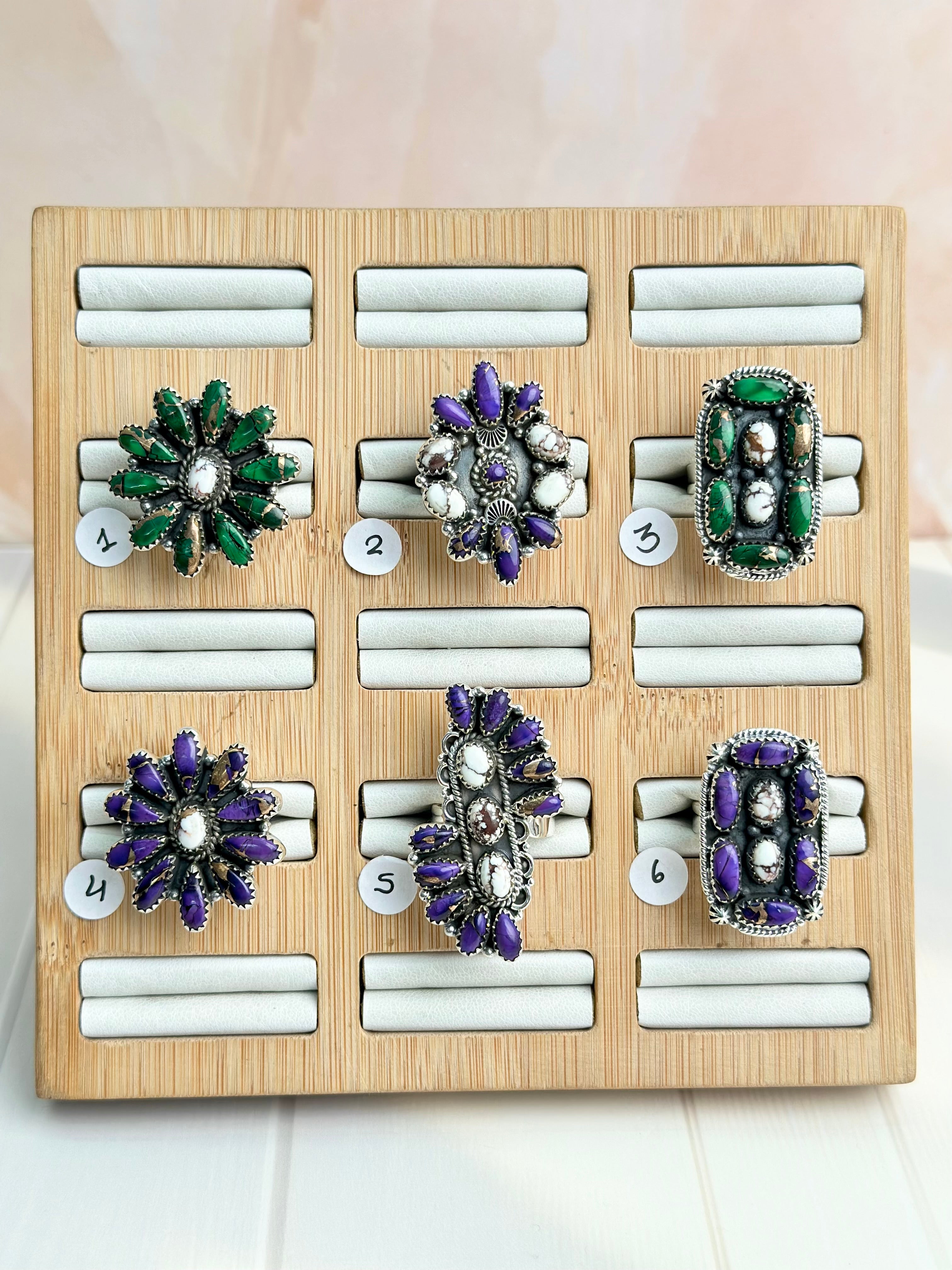 One of a Kind Boho Dahlia Rings-Rings-Krush Kandy, Women's Online Fashion Boutique Located in Phoenix, Arizona (Scottsdale Area)