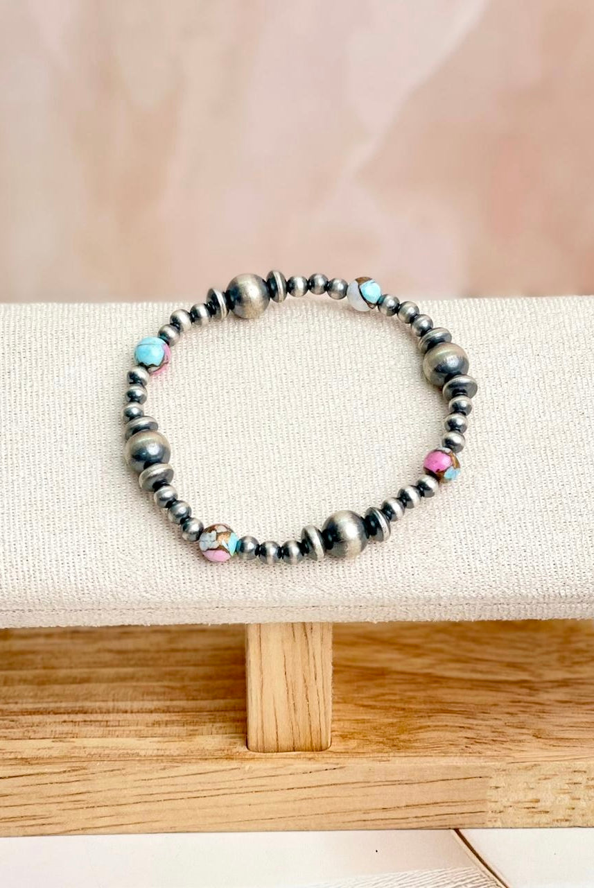 Cotton Kandy & Multi Desert Pearl Beaded Bracelet-Bracelets-Krush Kandy, Women's Online Fashion Boutique Located in Phoenix, Arizona (Scottsdale Area)