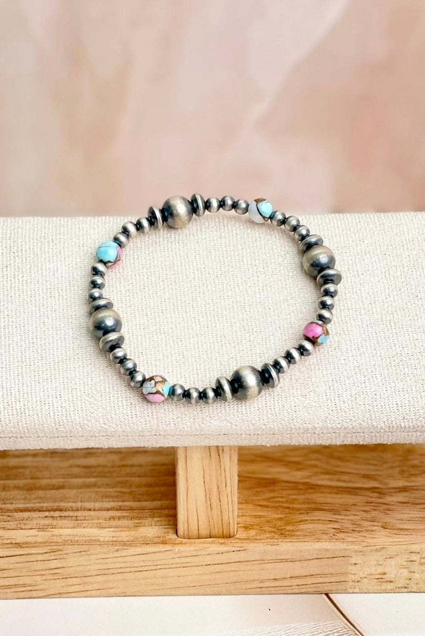 Cotton Kandy & Multi Desert Pearl Beaded Bracelet-Bracelets-Krush Kandy, Women's Online Fashion Boutique Located in Phoenix, Arizona (Scottsdale Area)