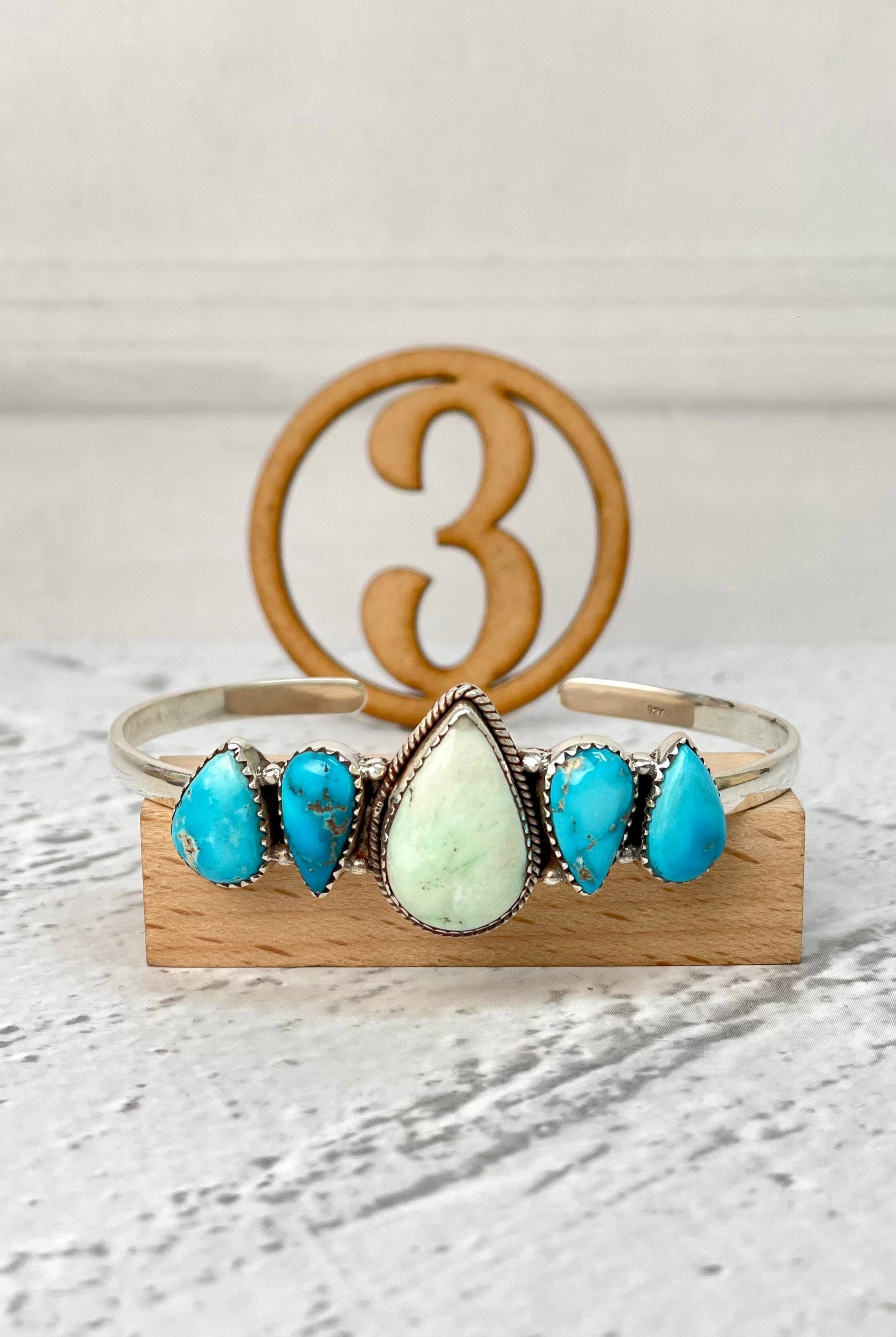 Enchanted Stone Cluster Cuffs-Bracelets-Krush Kandy, Women's Online Fashion Boutique Located in Phoenix, Arizona (Scottsdale Area)