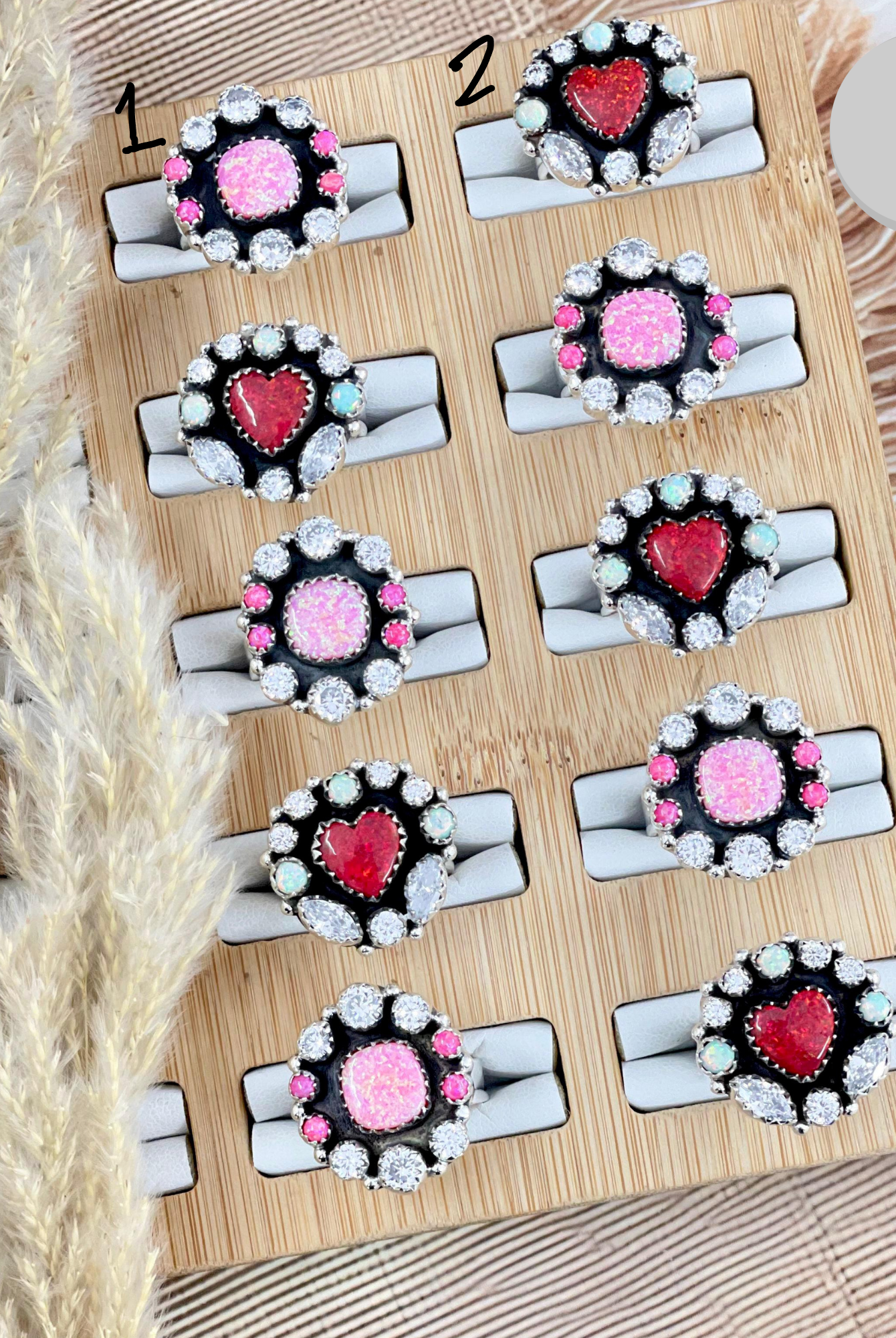 You Have My Heart Stone Rings-Ring Sizers-Krush Kandy, Women's Online Fashion Boutique Located in Phoenix, Arizona (Scottsdale Area)