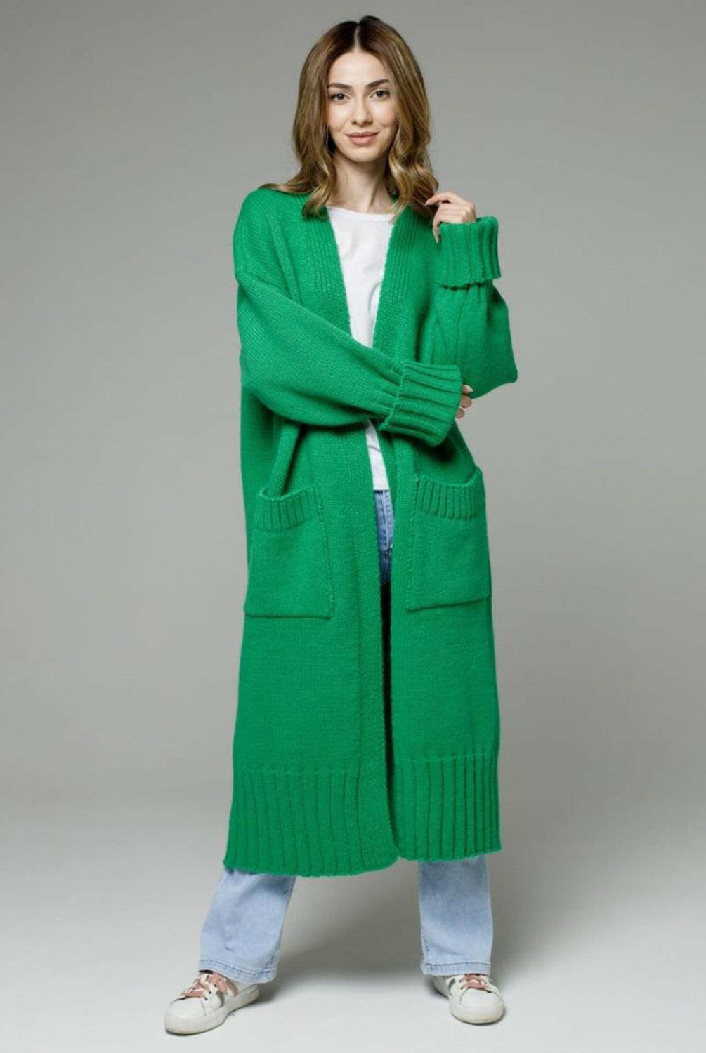 Pocketed Open Front Dropped Shoulder Cardigan-Krush Kandy, Women's Online Fashion Boutique Located in Phoenix, Arizona (Scottsdale Area)
