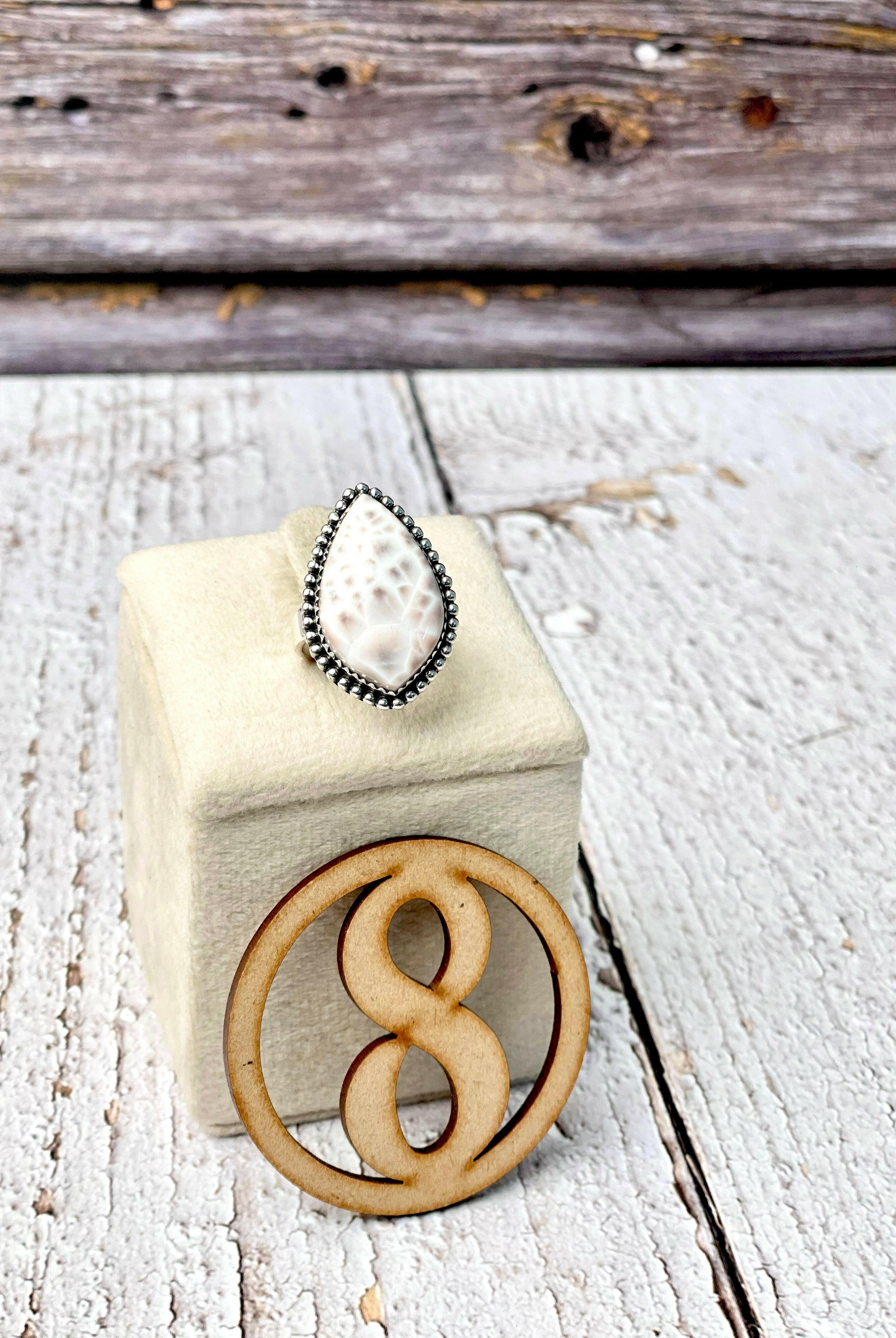 One Of A Kind Pink Larimar Slab Rings-Ring Sizers-Krush Kandy, Women's Online Fashion Boutique Located in Phoenix, Arizona (Scottsdale Area)