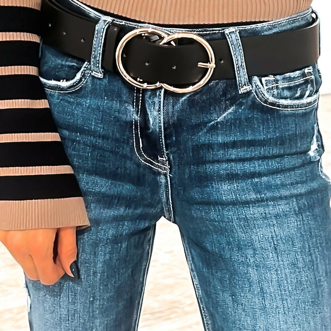 Double Trouble O Ring Belt-Belts-Krush Kandy, Women's Online Fashion Boutique Located in Phoenix, Arizona (Scottsdale Area)