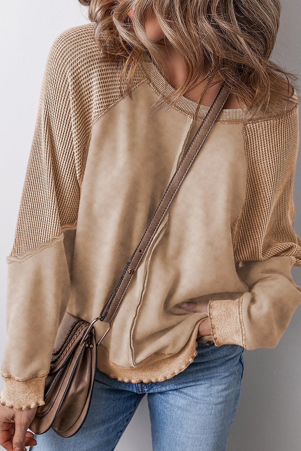 Casual Colorblock Pullover-Tops-Krush Kandy, Women's Online Fashion Boutique Located in Phoenix, Arizona (Scottsdale Area)