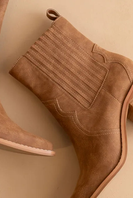 The Addison Brown Western Boot-Boots-Krush Kandy, Women's Online Fashion Boutique Located in Phoenix, Arizona (Scottsdale Area)