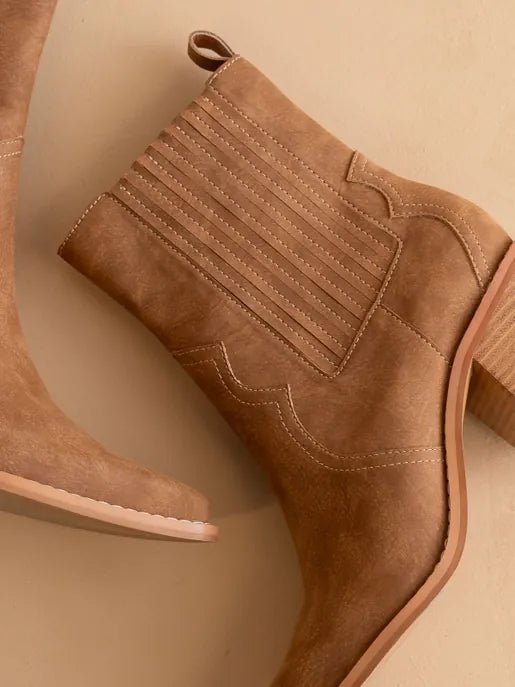 The Addison Brown Western Boot-Boots-Krush Kandy, Women's Online Fashion Boutique Located in Phoenix, Arizona (Scottsdale Area)