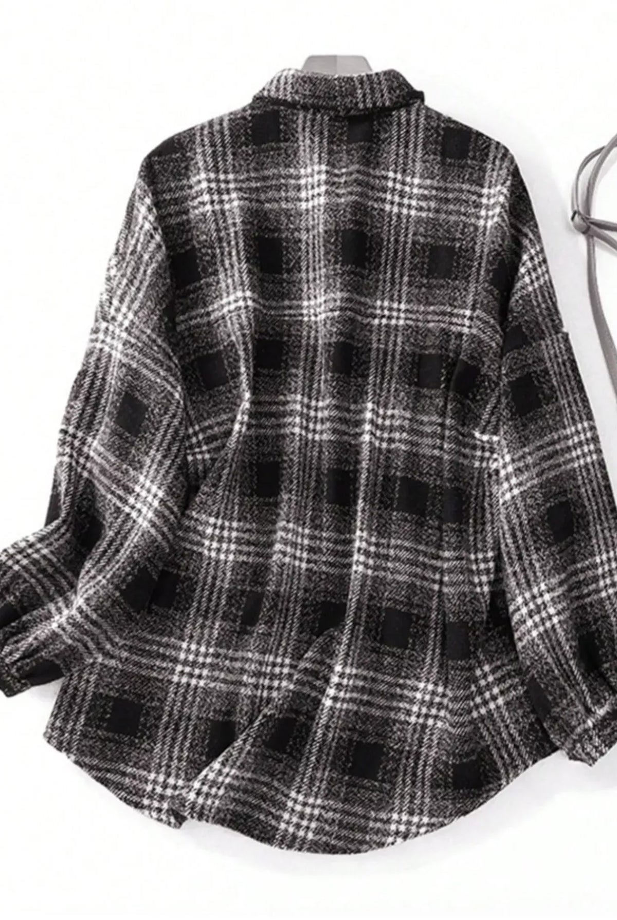 Plaid Button Up Long Sleeve Shacket-Jacket-Krush Kandy, Women's Online Fashion Boutique Located in Phoenix, Arizona (Scottsdale Area)