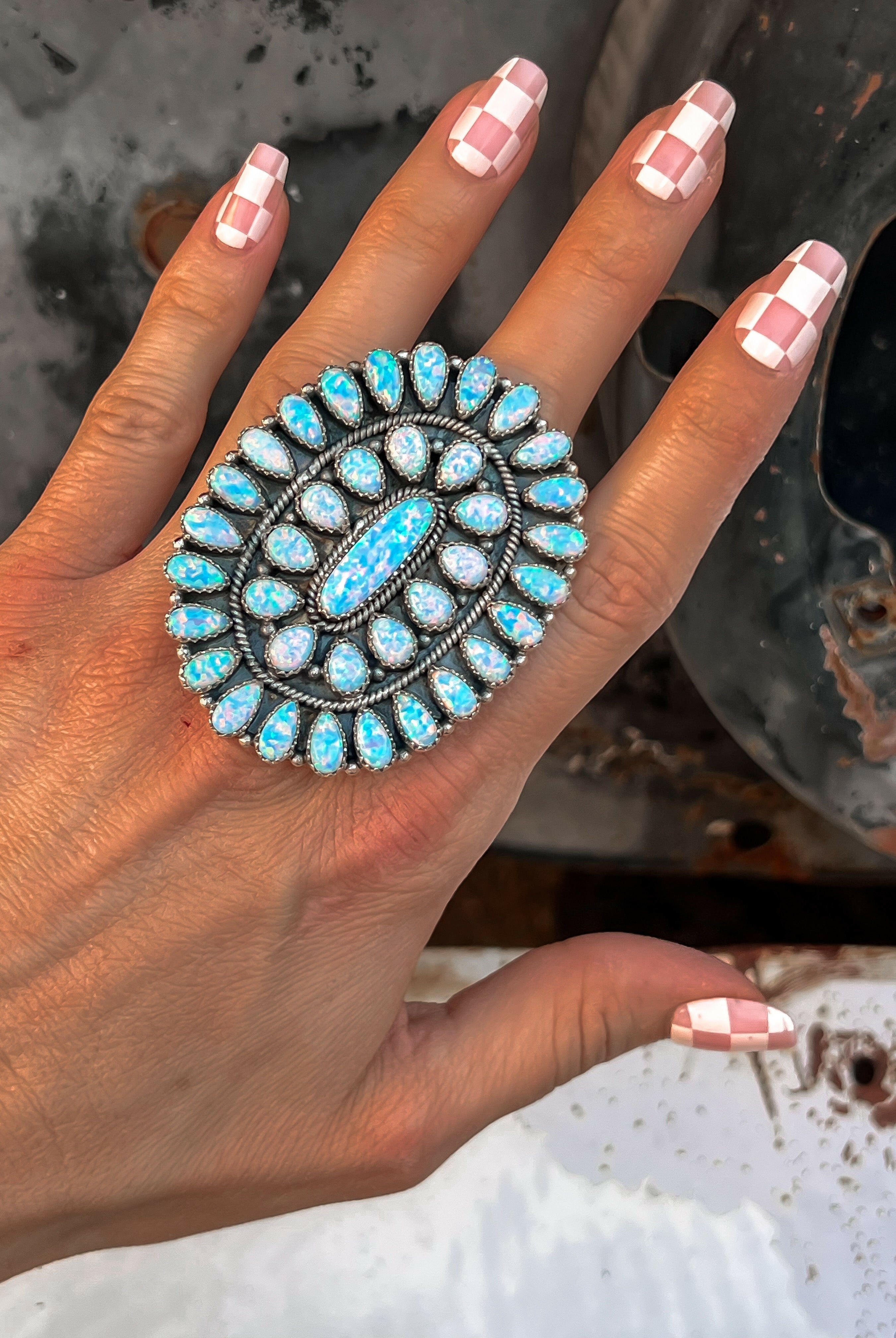 Big Mama Concho Ring MADE TO ORDER-Cluster Rings-Krush Kandy, Women's Online Fashion Boutique Located in Phoenix, Arizona (Scottsdale Area)