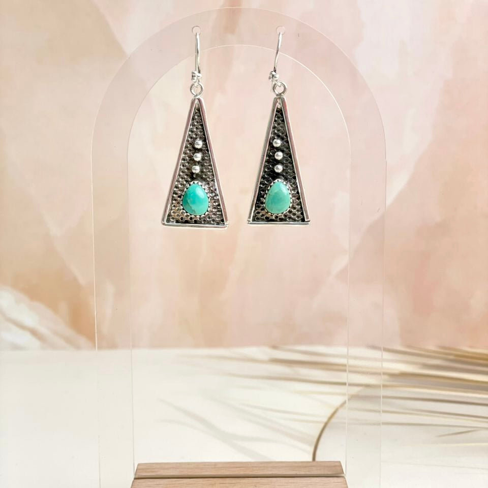 Boho Stamped Triangle Multi Earrings-Earrings-Krush Kandy, Women's Online Fashion Boutique Located in Phoenix, Arizona (Scottsdale Area)