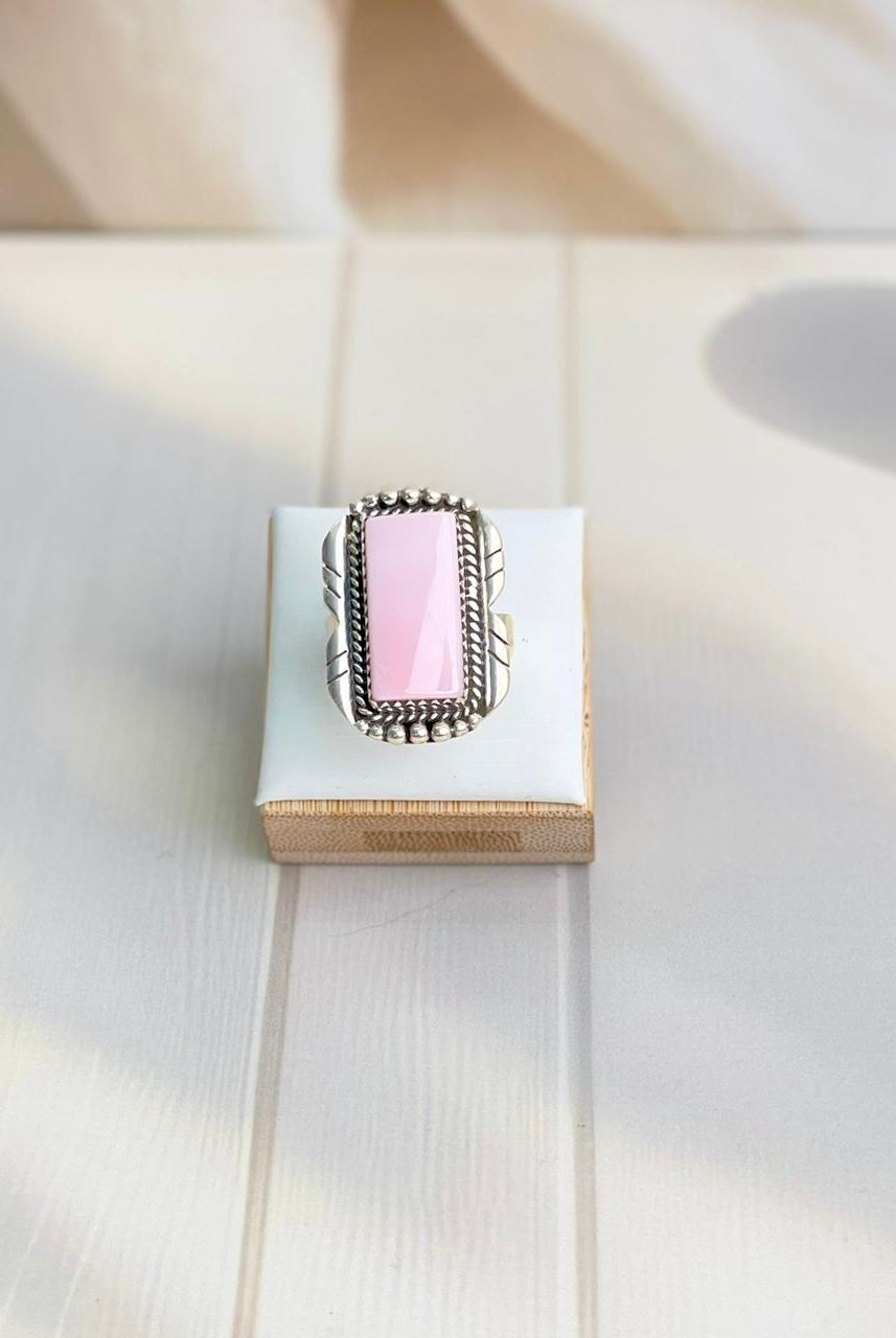 Pink Conch Small Bar Slab Rings-Rings-Krush Kandy, Women's Online Fashion Boutique Located in Phoenix, Arizona (Scottsdale Area)