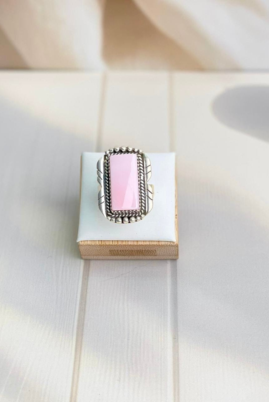 Pink Conch Small Bar Slab Rings-Rings-Krush Kandy, Women's Online Fashion Boutique Located in Phoenix, Arizona (Scottsdale Area)